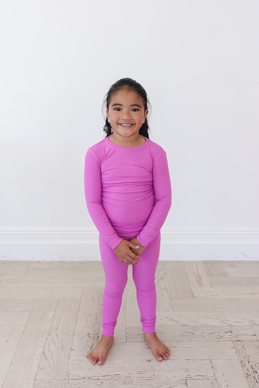 Rainbow Royal Ribbed Pajama Set