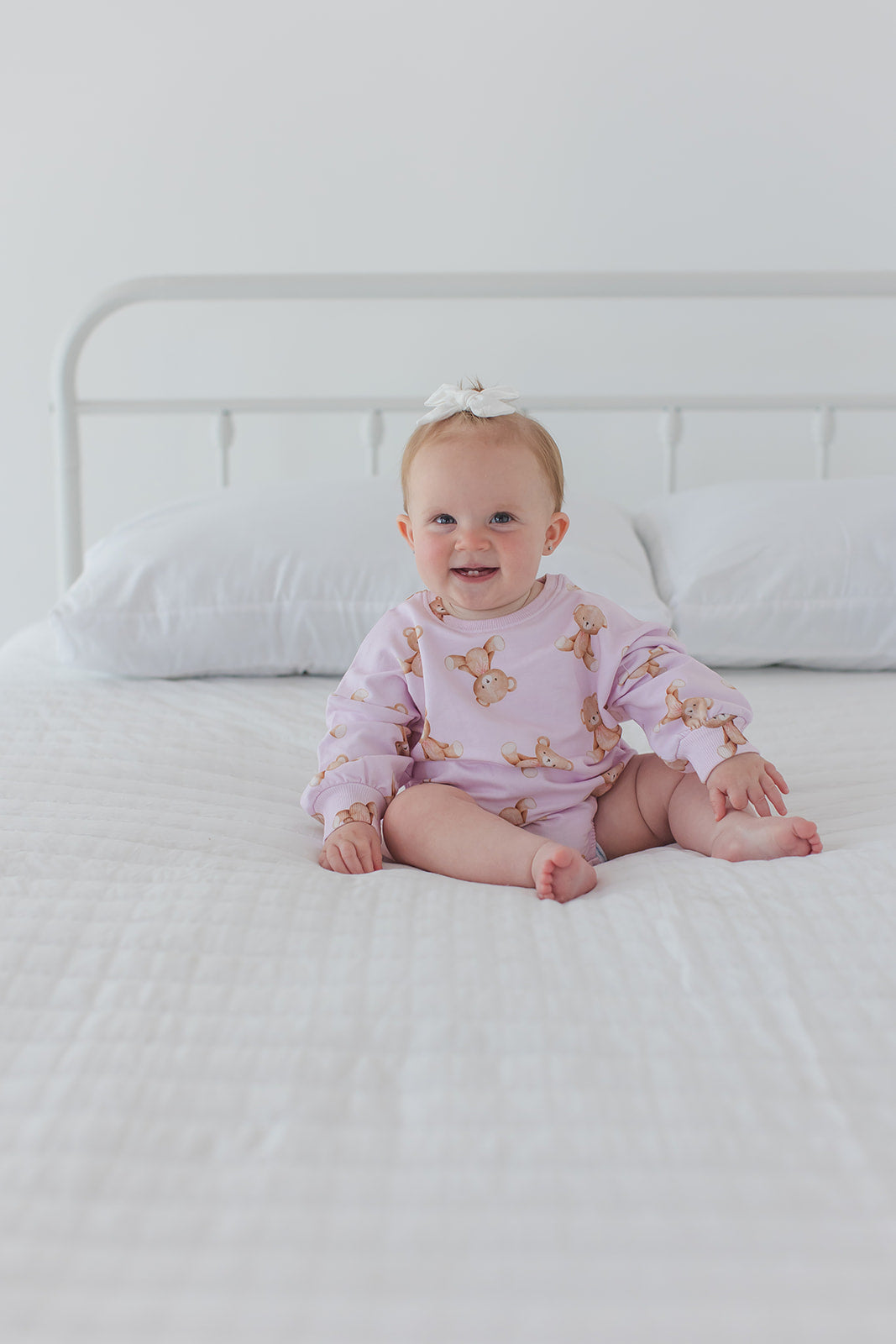Teddy Cloud Terry Bubble Romper