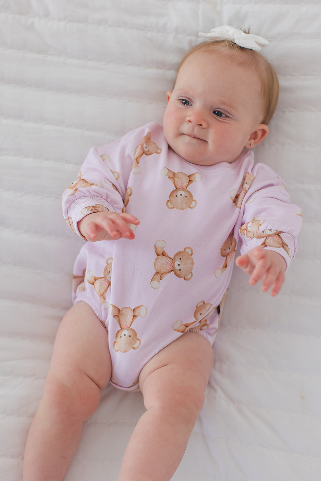 Teddy Cloud Terry Bubble Romper