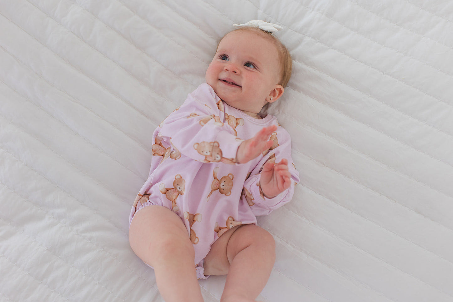 Teddy Cloud Terry Bubble Romper