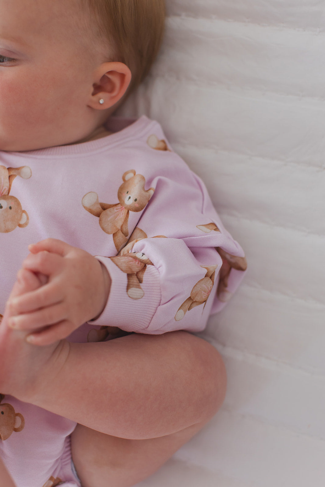 Teddy Cloud Terry Bubble Romper