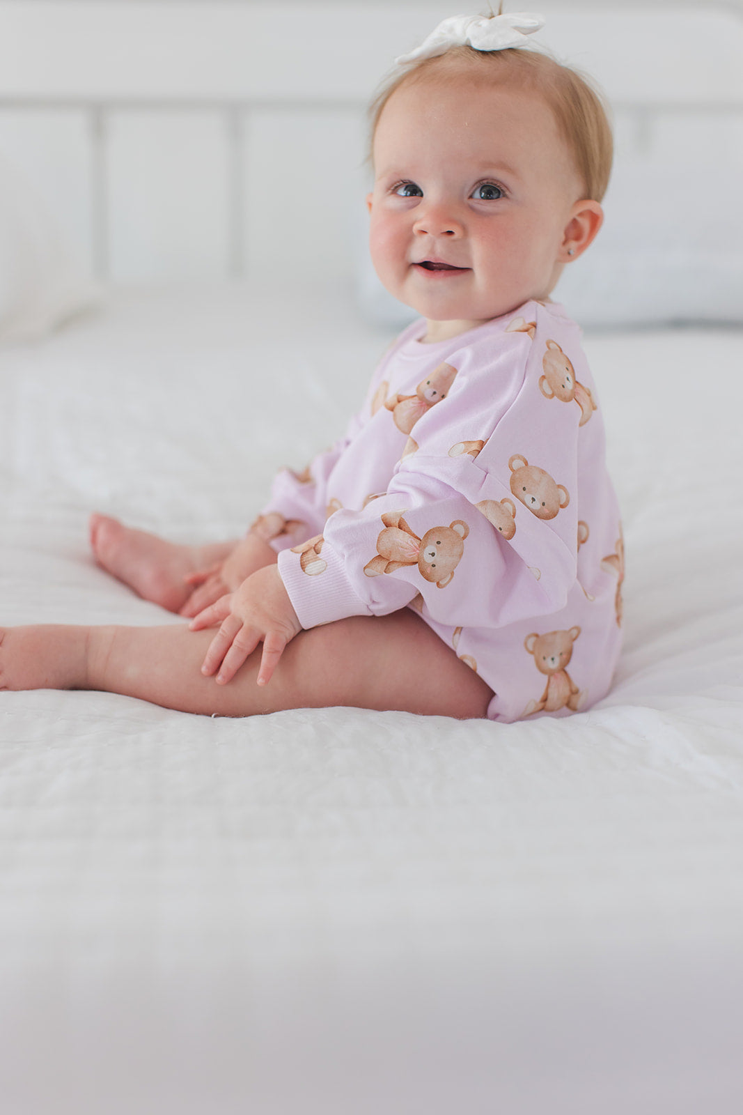 Teddy Cloud Terry Bubble Romper
