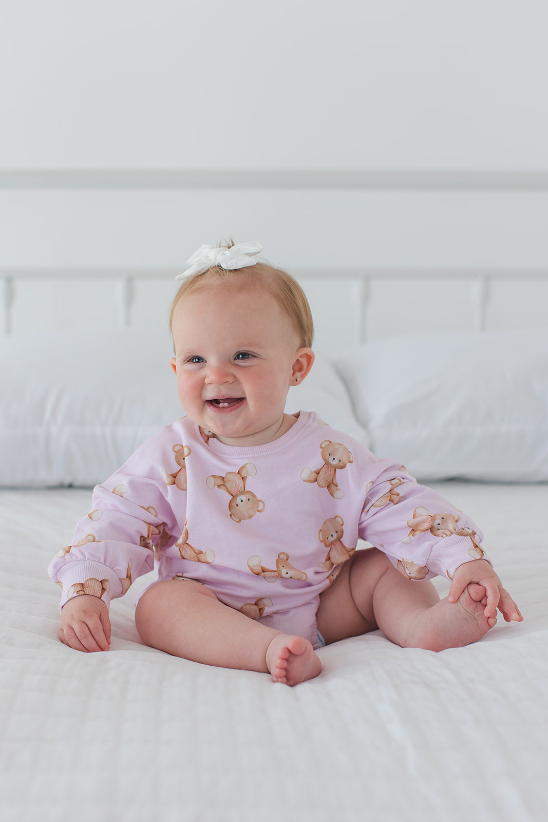 Teddy Cloud Terry Bubble Romper