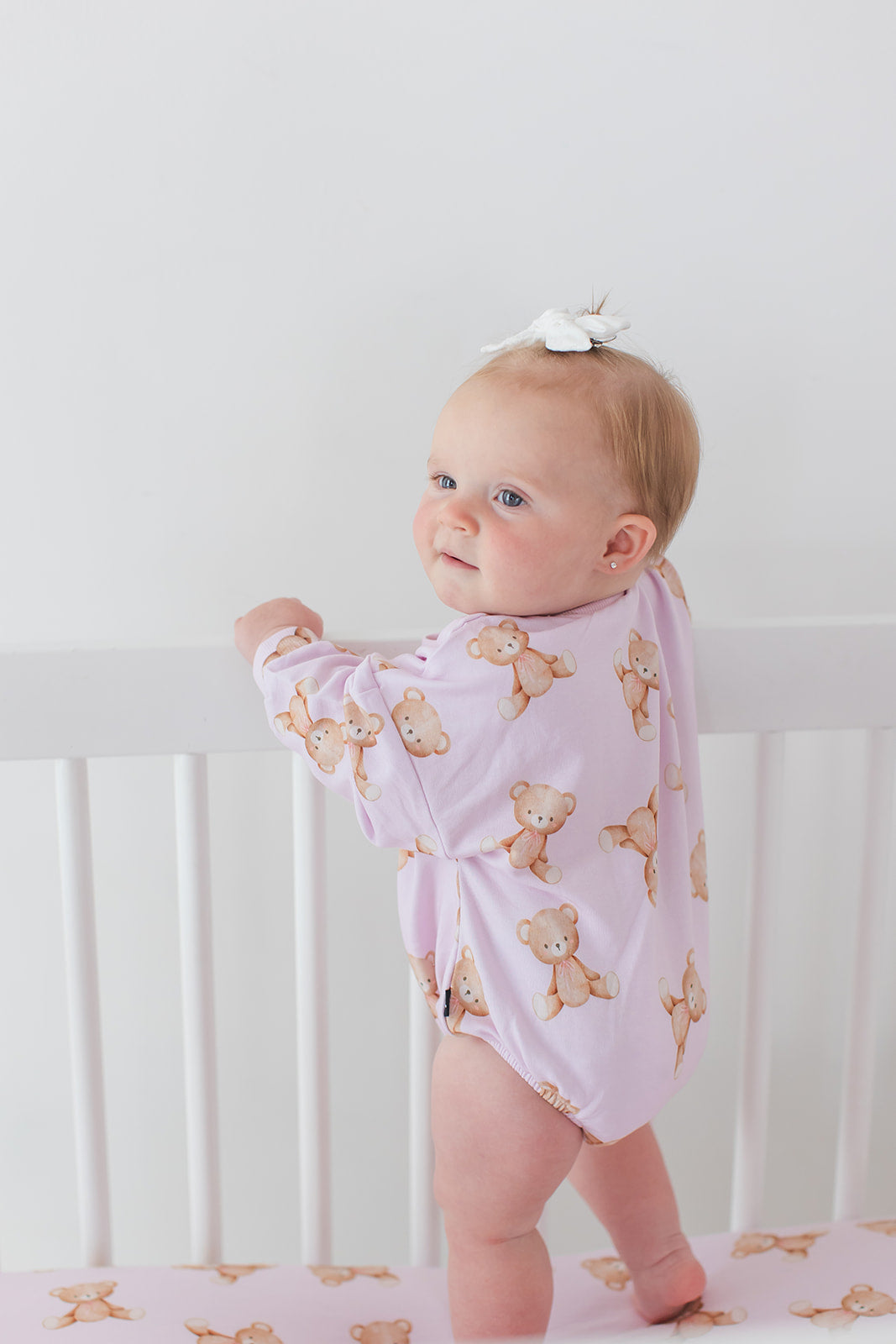 Teddy Cloud Terry Bubble Romper