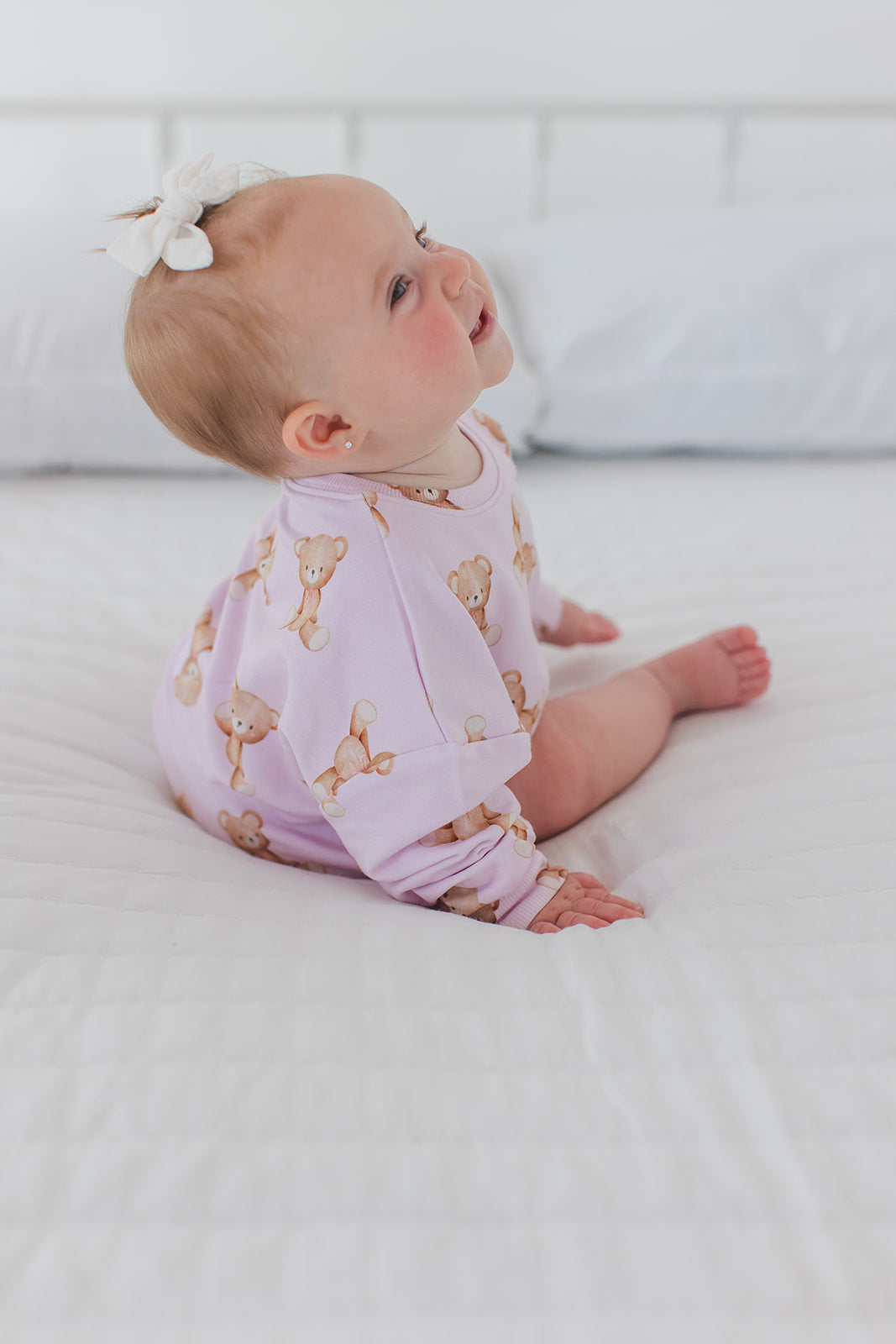 Teddy Cloud Terry Bubble Romper