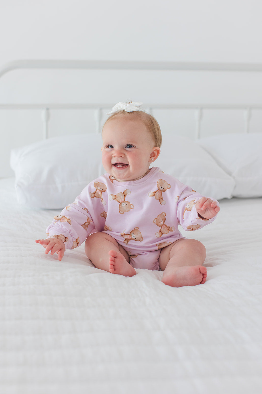 Teddy Cloud Terry Bubble Romper