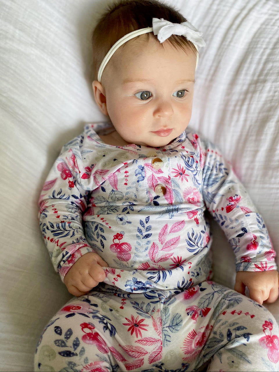 Bloom Newborn Outfit With Hat/Headband Option