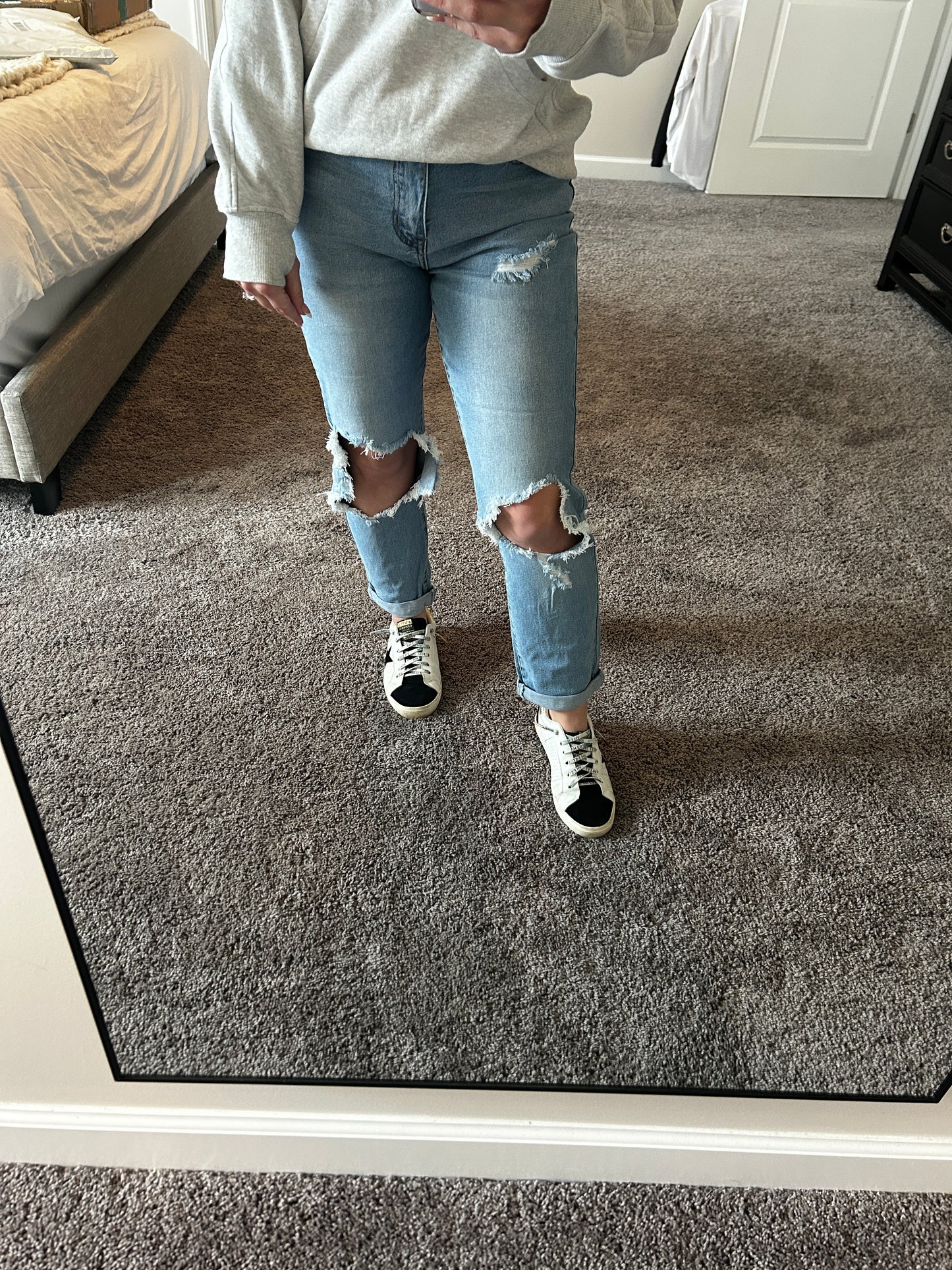 Carly Distressed Mom Jeans