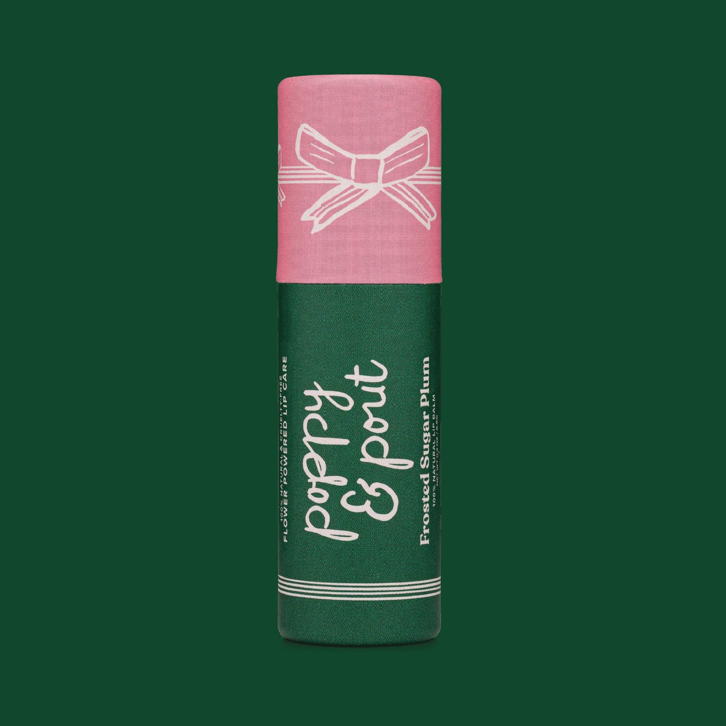 Poppy & Pout Frosted Sugar Plum Lip Balm, Limited Holiday Edition
