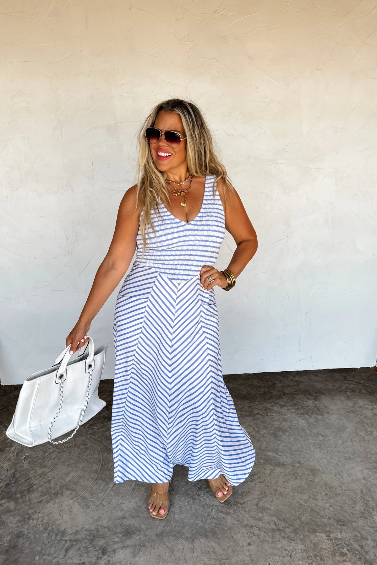 Luciana Striped Dress