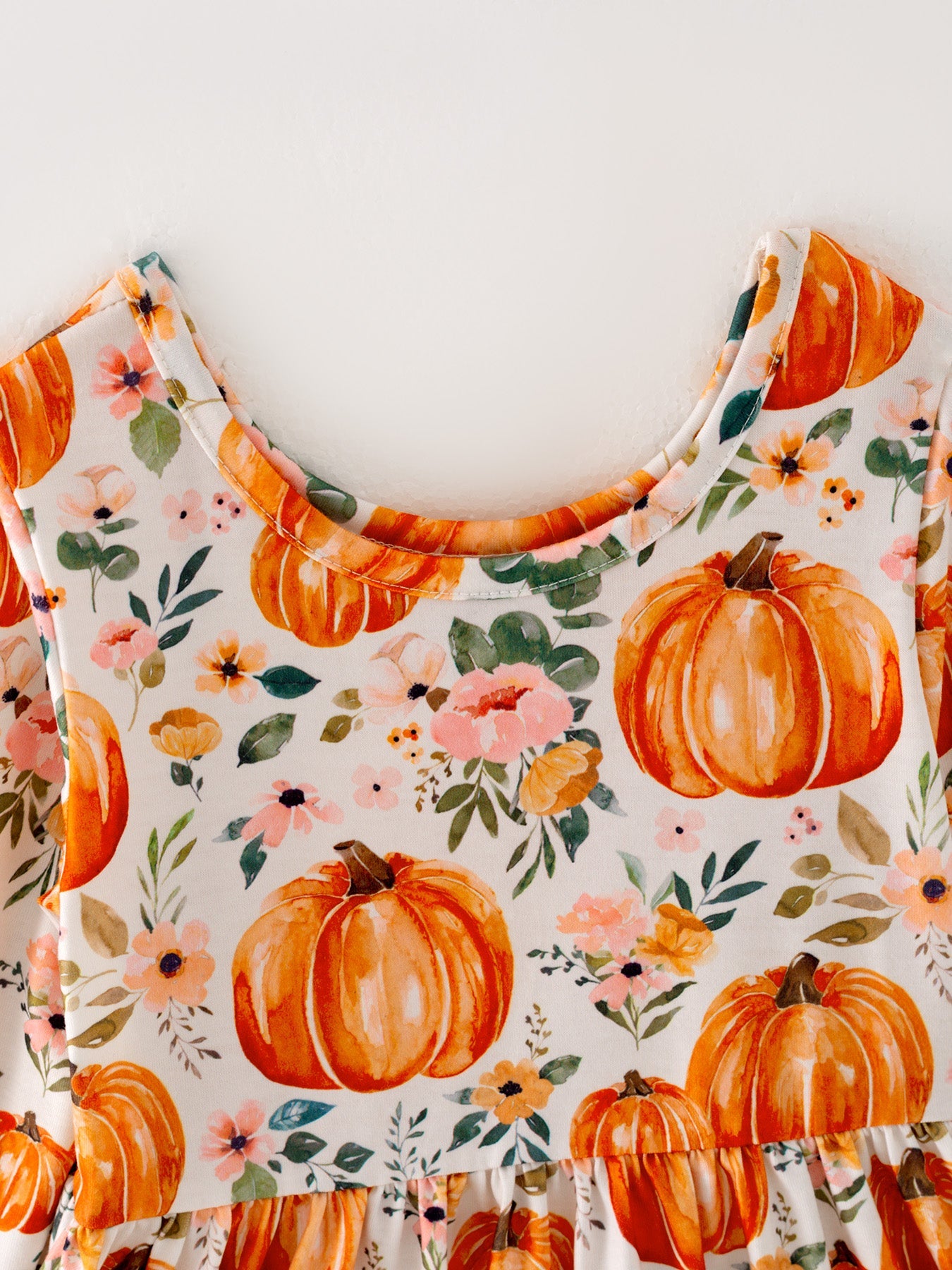Country Pumpkin Long Sleeve Dress