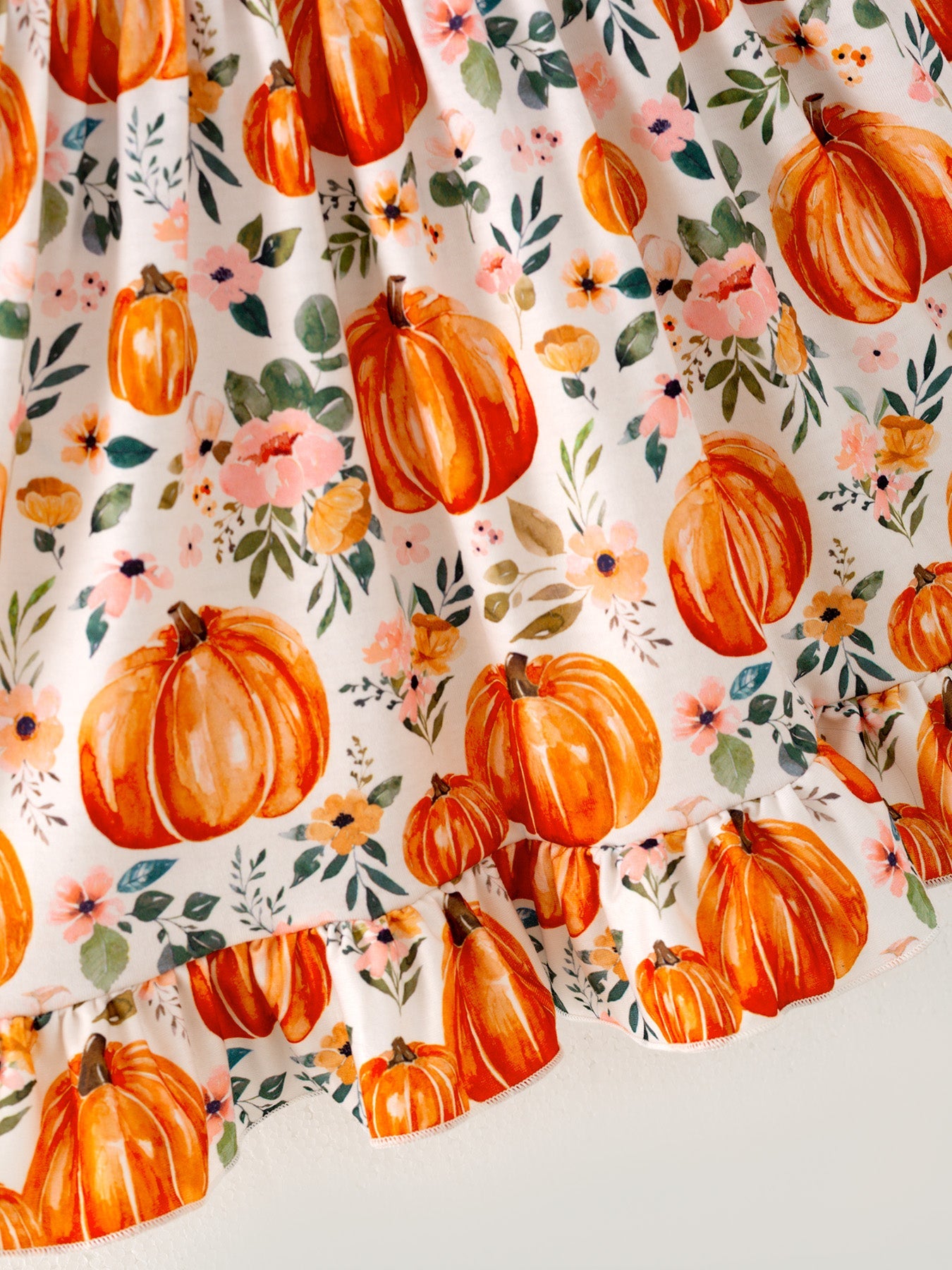 Country Pumpkin Long Sleeve Dress