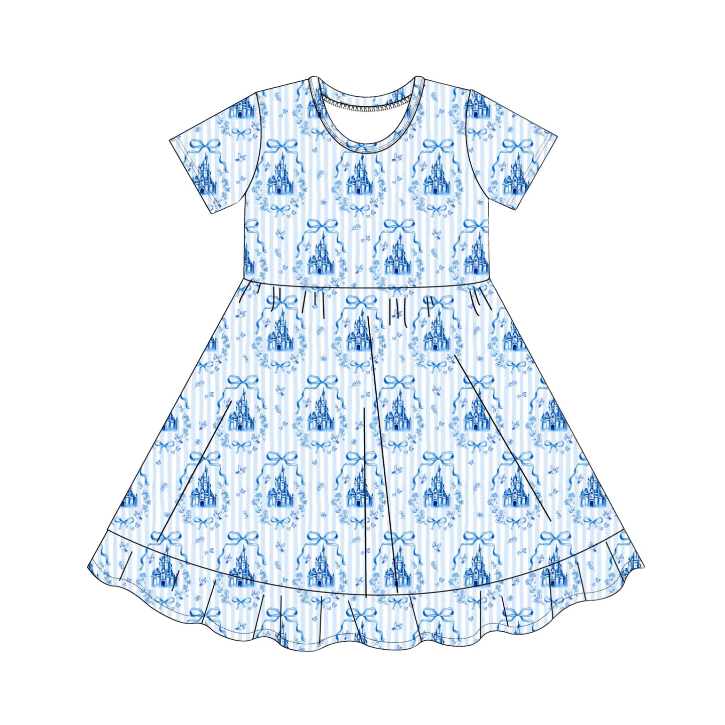 Ever After Ribbed Ruffle Dress