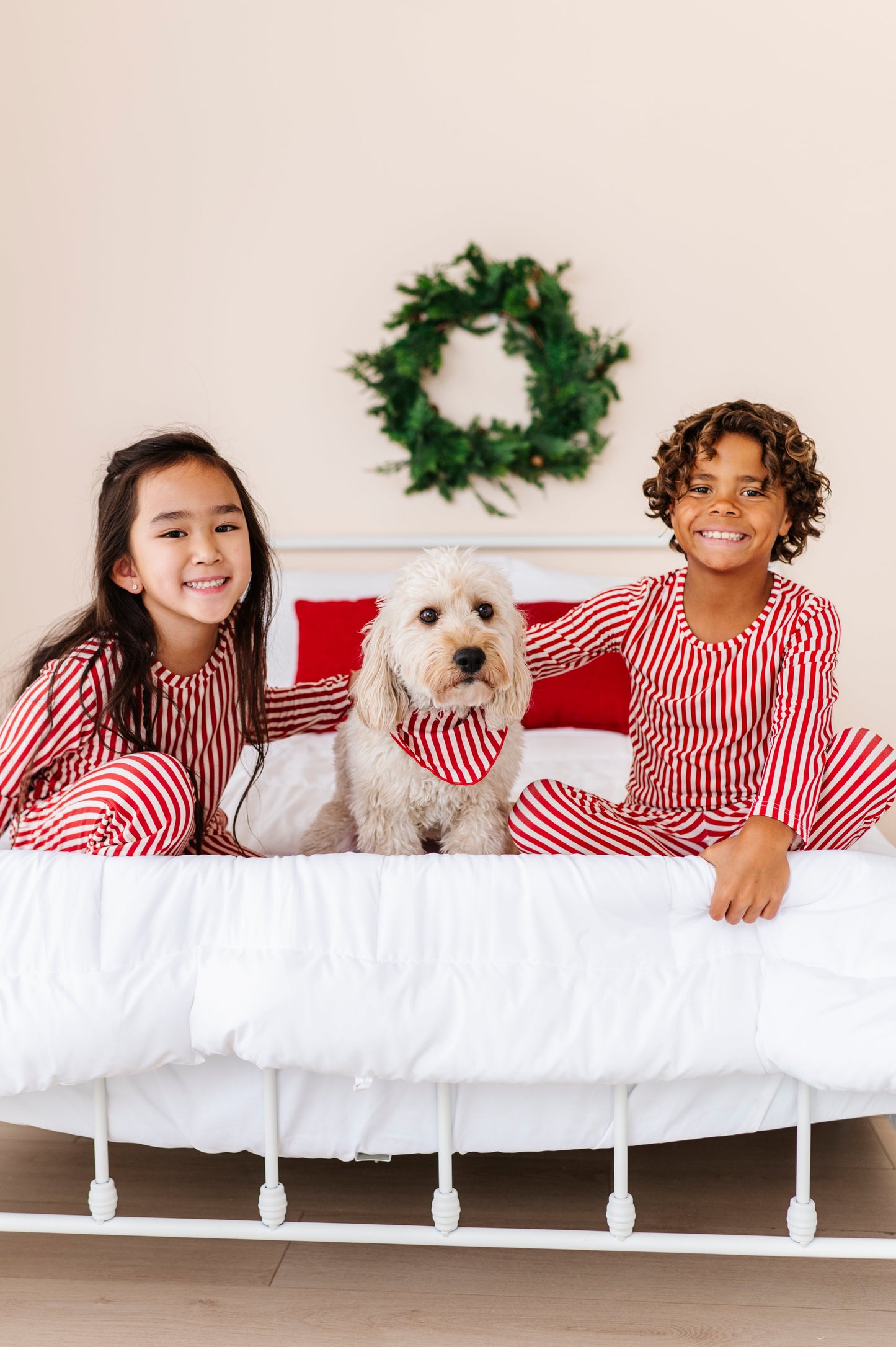 Red Stripes | GIRLS WIDE-LEG PAJAMA SET