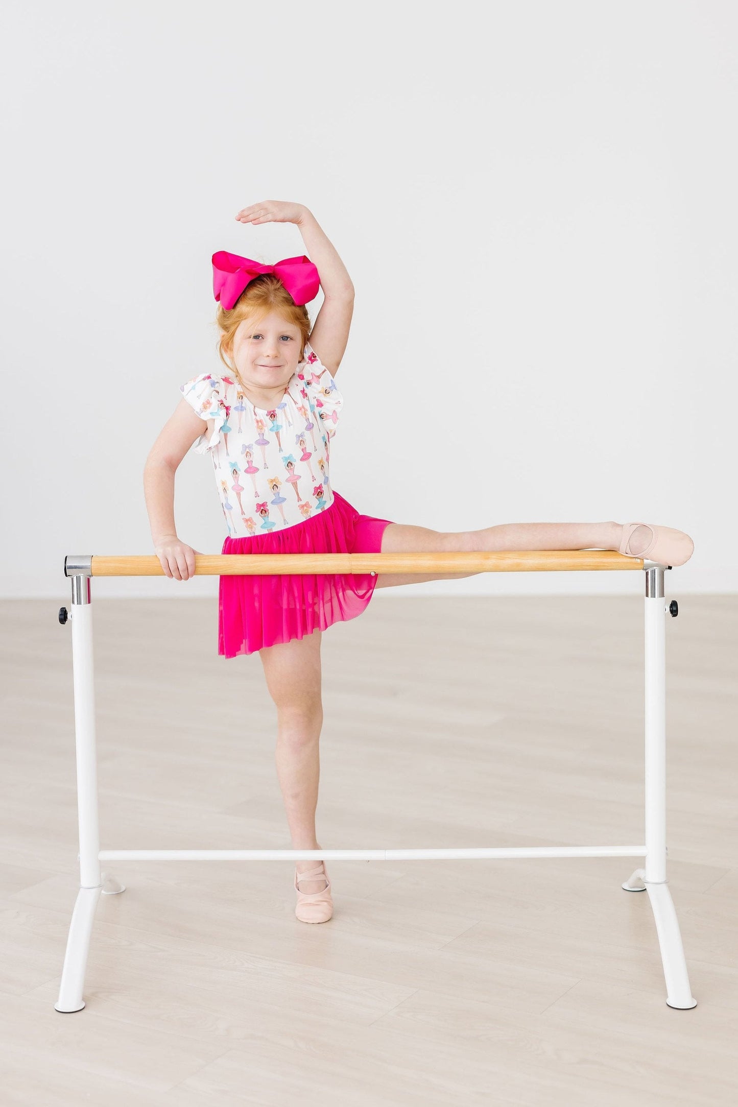 Ballerina Bows Short Sleeve Twirl Leotard