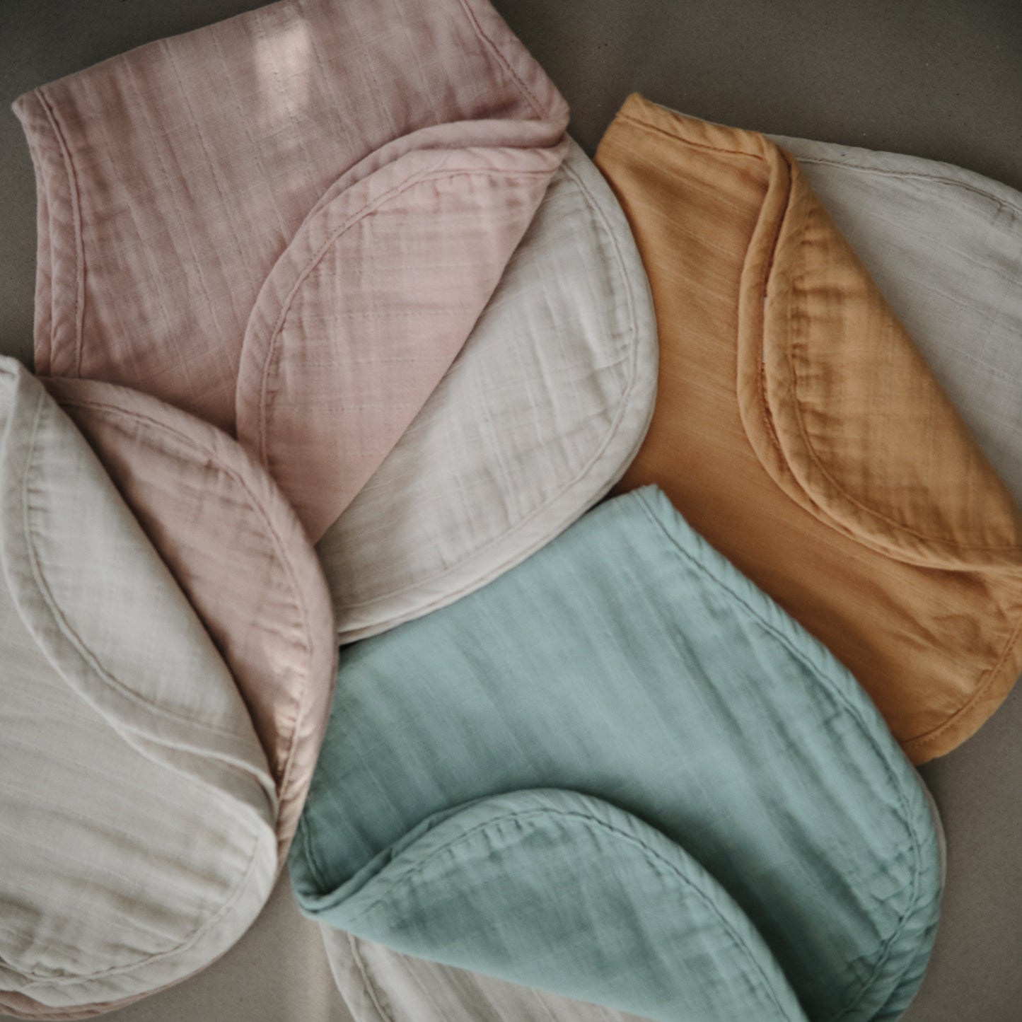 Organic Cotton Muslin Burp Cloth (2-Pack)-Multiple Color Options