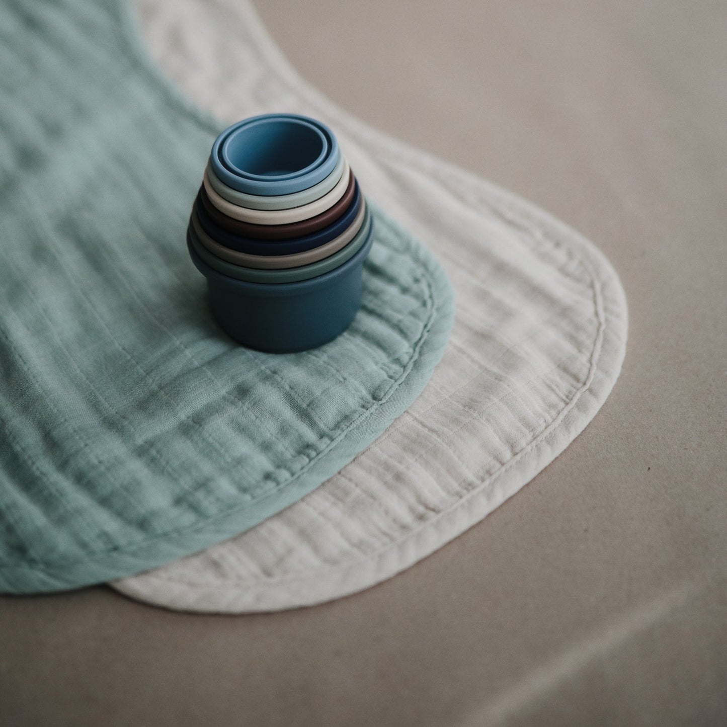 Organic Cotton Muslin Burp Cloth (2-Pack)-Multiple Color Options