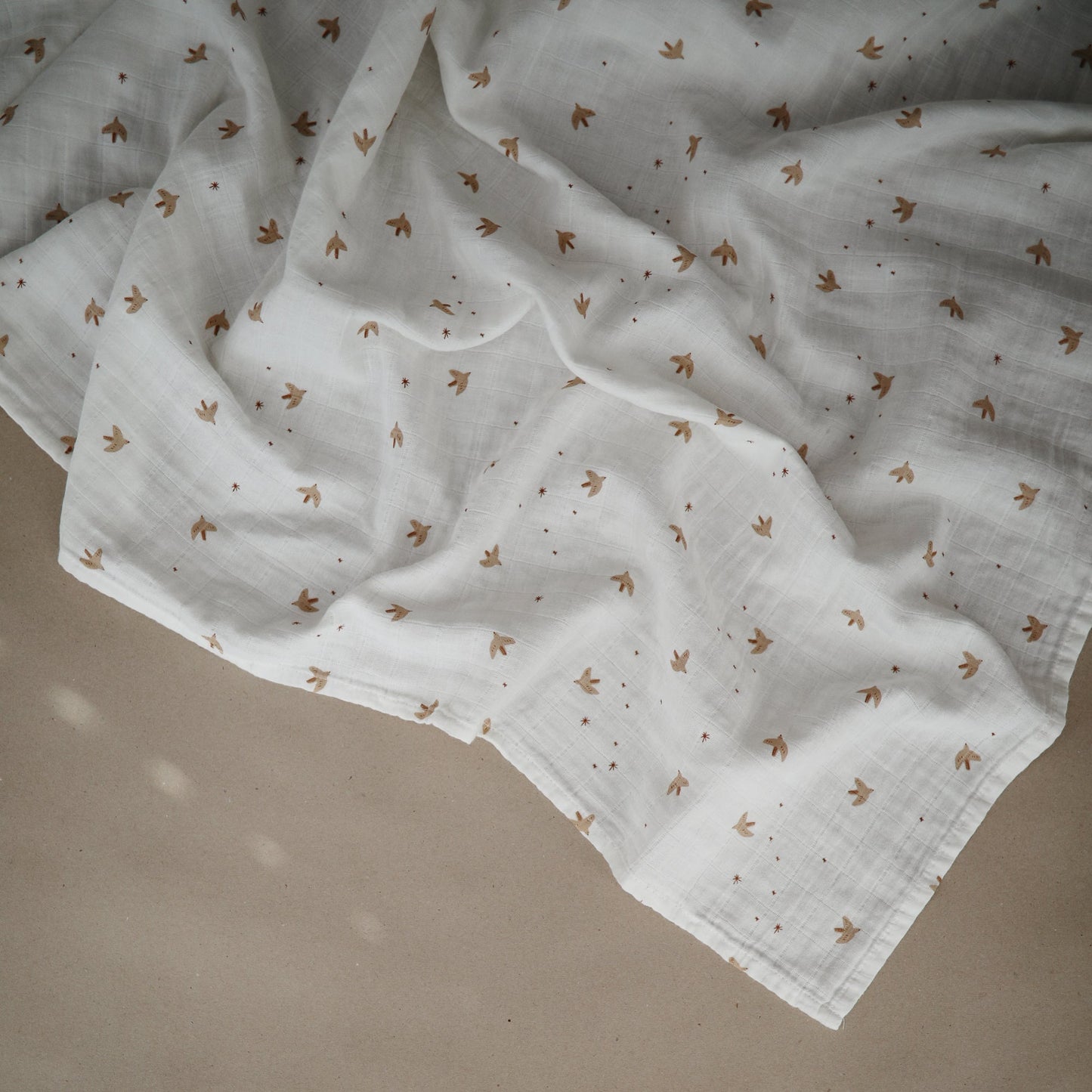 Organic Cotton Muslin Swaddle Blanket- Multiple Color Options