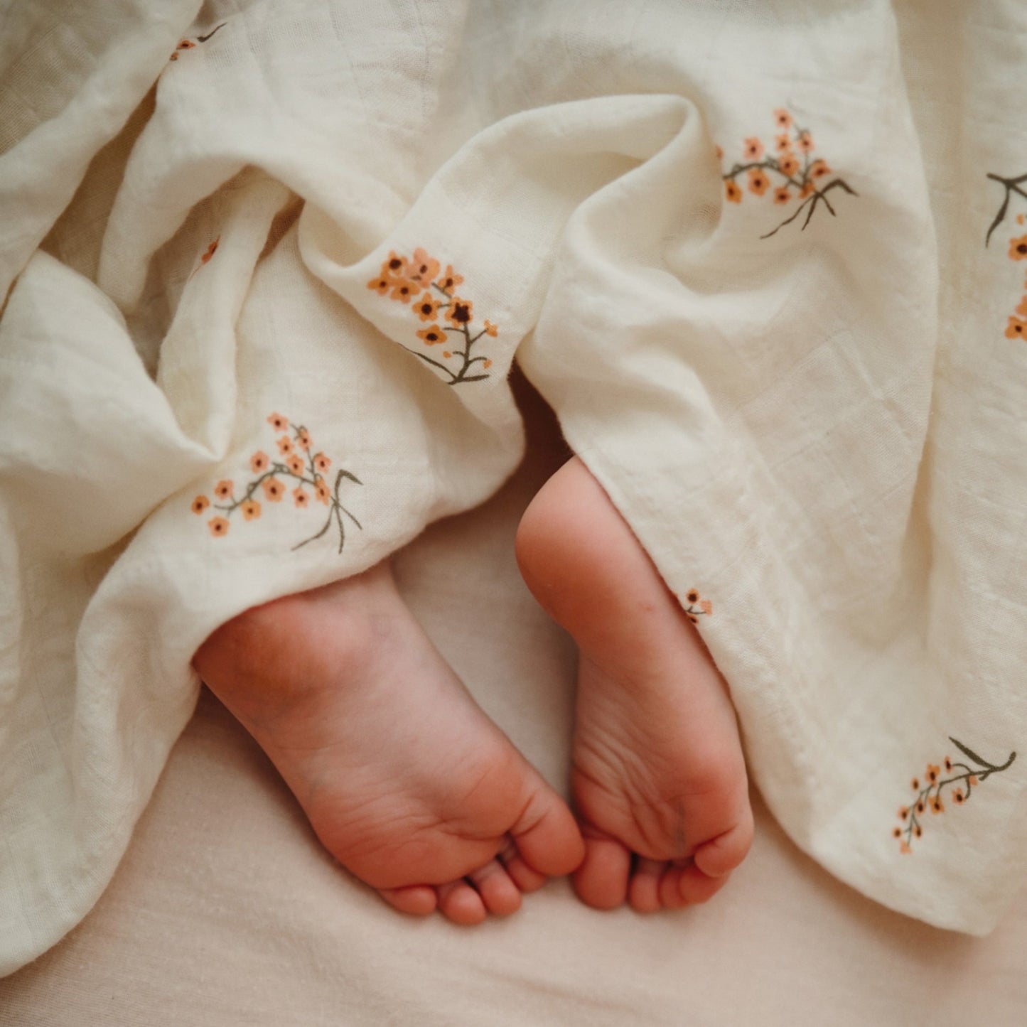 Organic Cotton Muslin Swaddle Blanket- Multiple Color Options