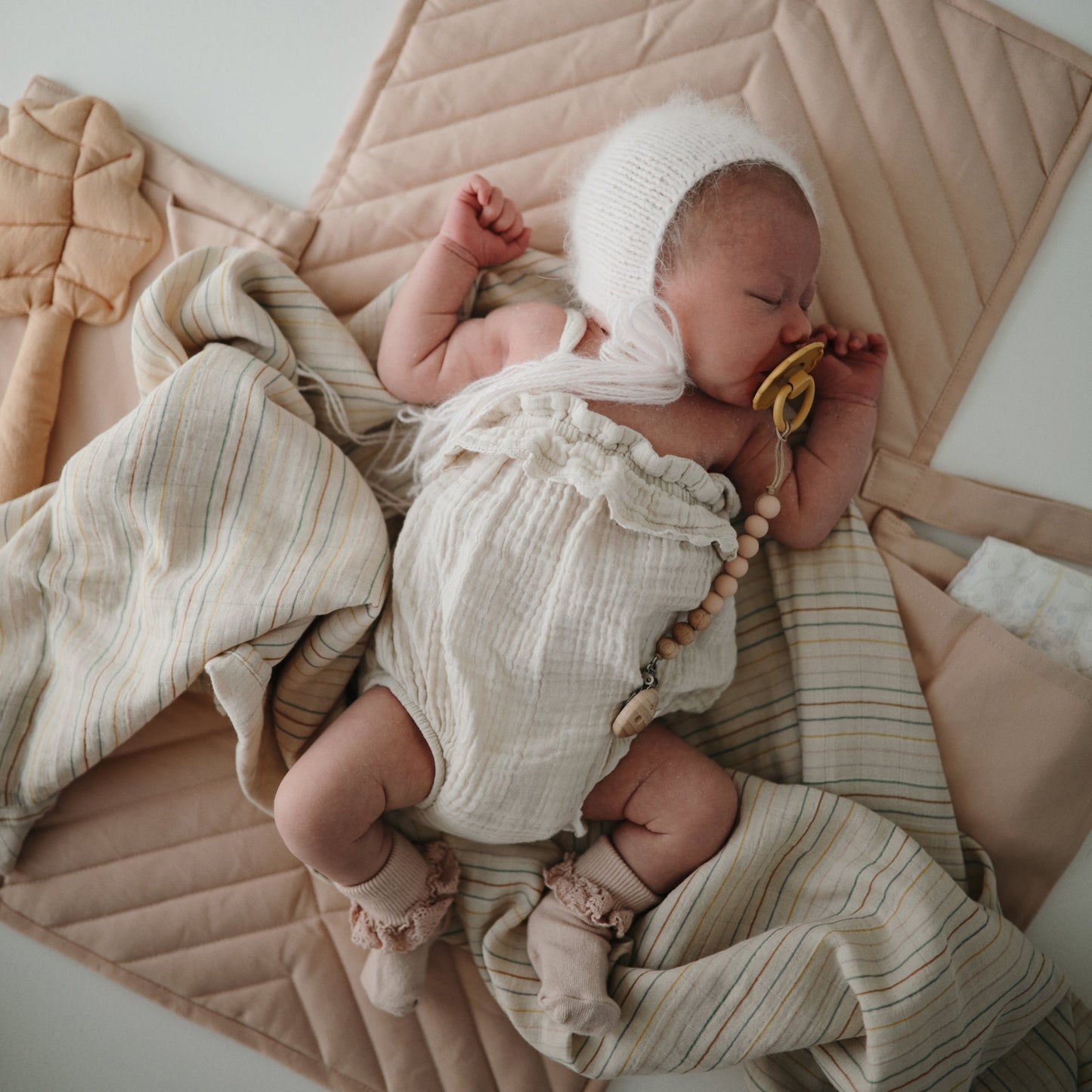 Organic Cotton Muslin Swaddle Blanket- Multiple Color Options