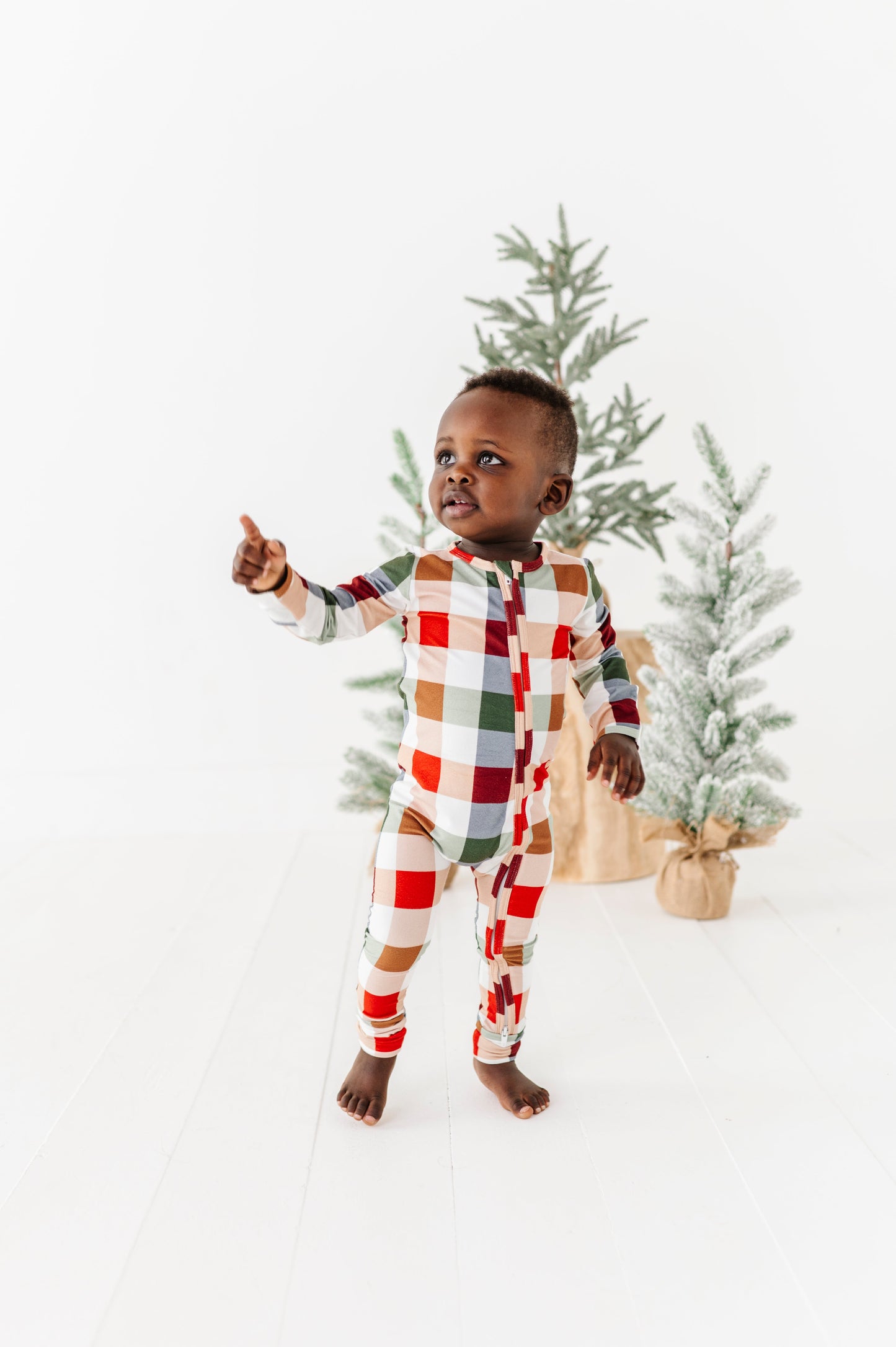 Holiday Plaid | ZIP ROMPER