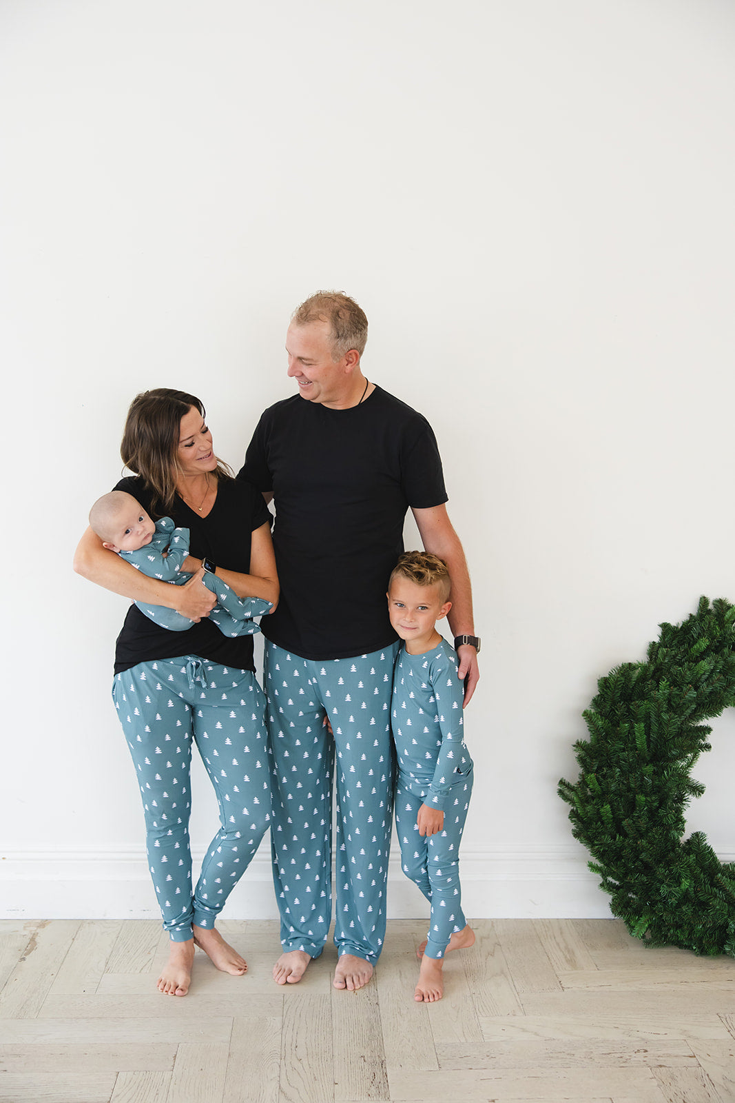 Northern Pine Ribbed Zippy Pajama