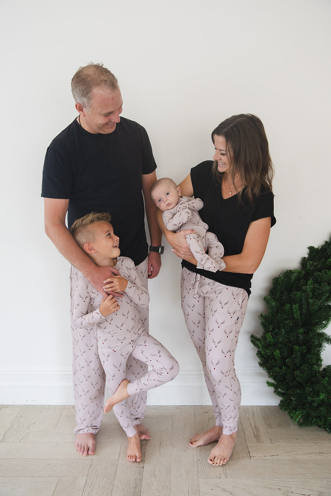 Reindeer Ridge Ribbed 2-Piece Pajama Set