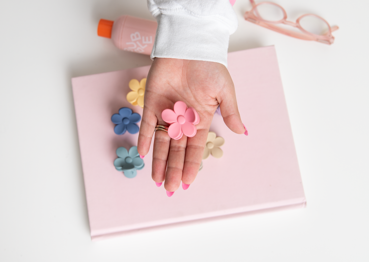 Mini Flower Claw Clips