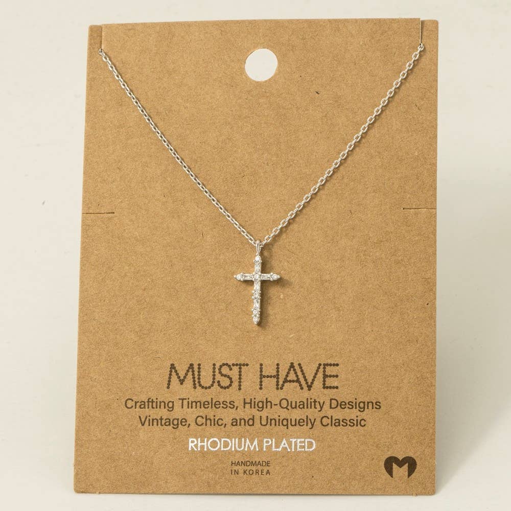Cross My Heart Pendant Necklace