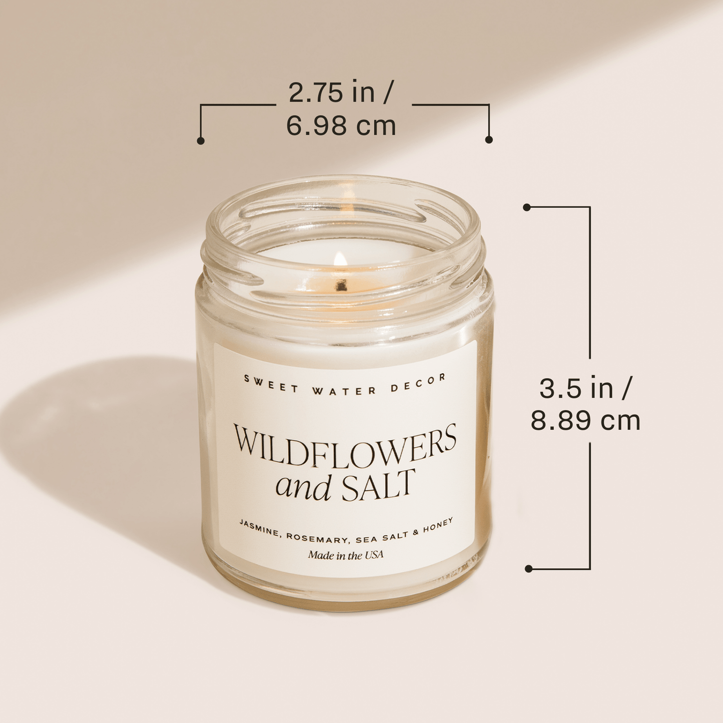 Trick or Treat Soy Candle - Patterned 9 oz - Clear Jar (Farmhouse)