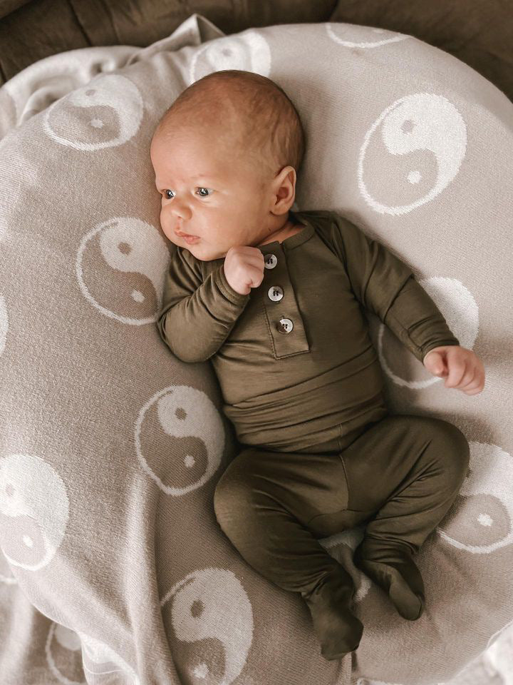 Army Green Newborn Outfit With Hat/Headband Option