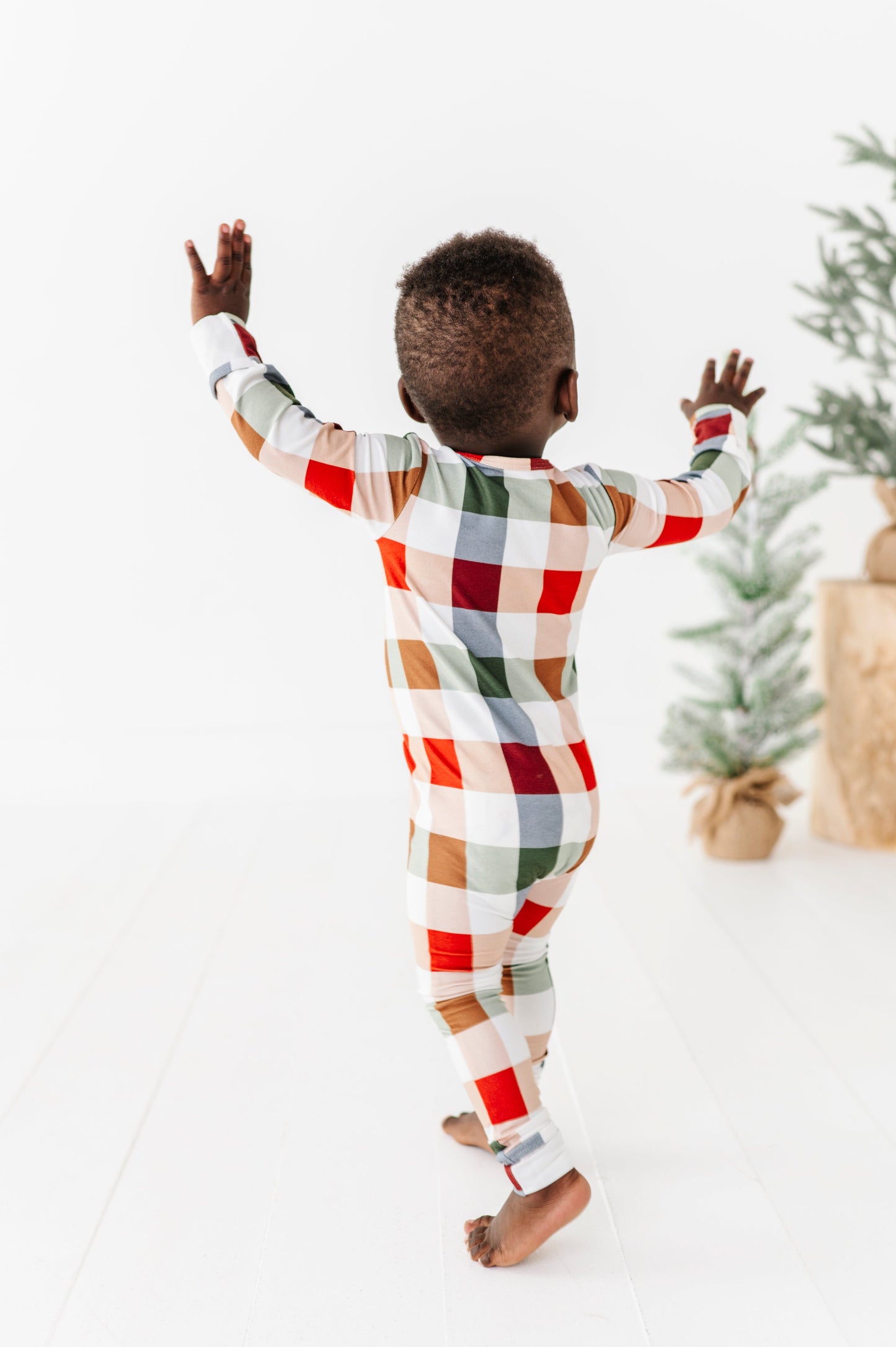 Holiday Plaid | ZIP ROMPER