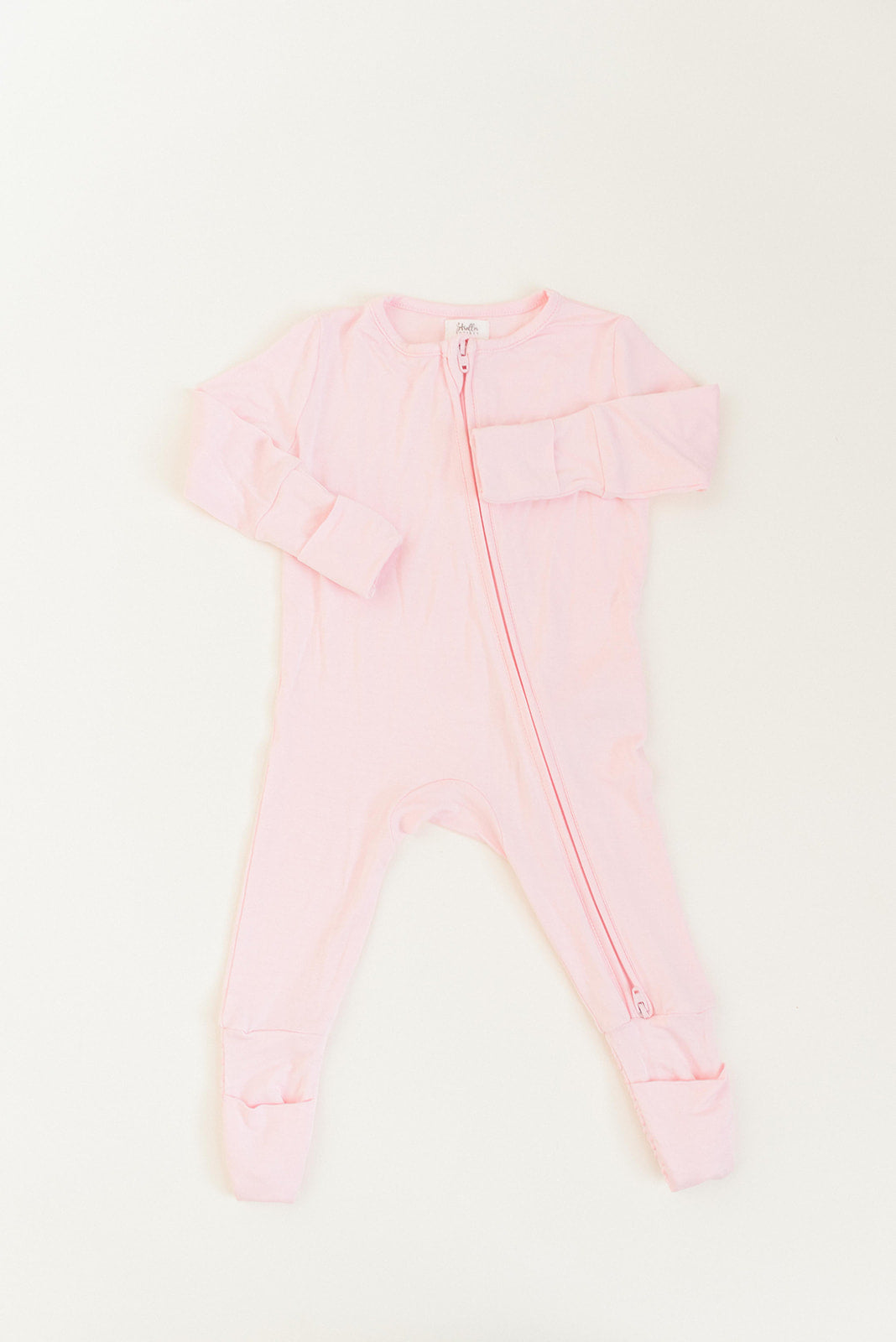 Baby Pink Bamboo Convertible Jumpsuit (0-3 Months)