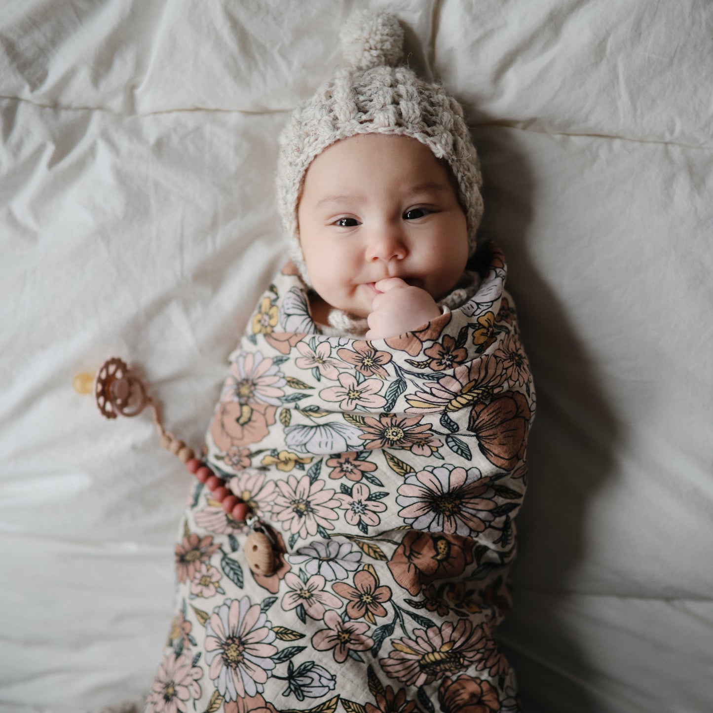 Organic Cotton Muslin Swaddle Blanket- Multiple Color Options