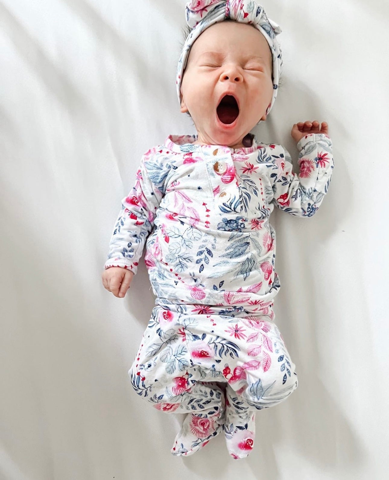 Bloom Newborn Outfit With Hat/Headband Option