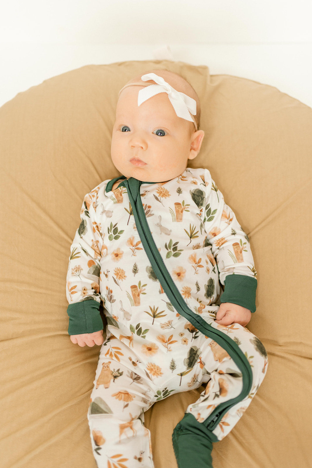Forest Bamboo Convertible Jumpsuit (0-3 Months)
