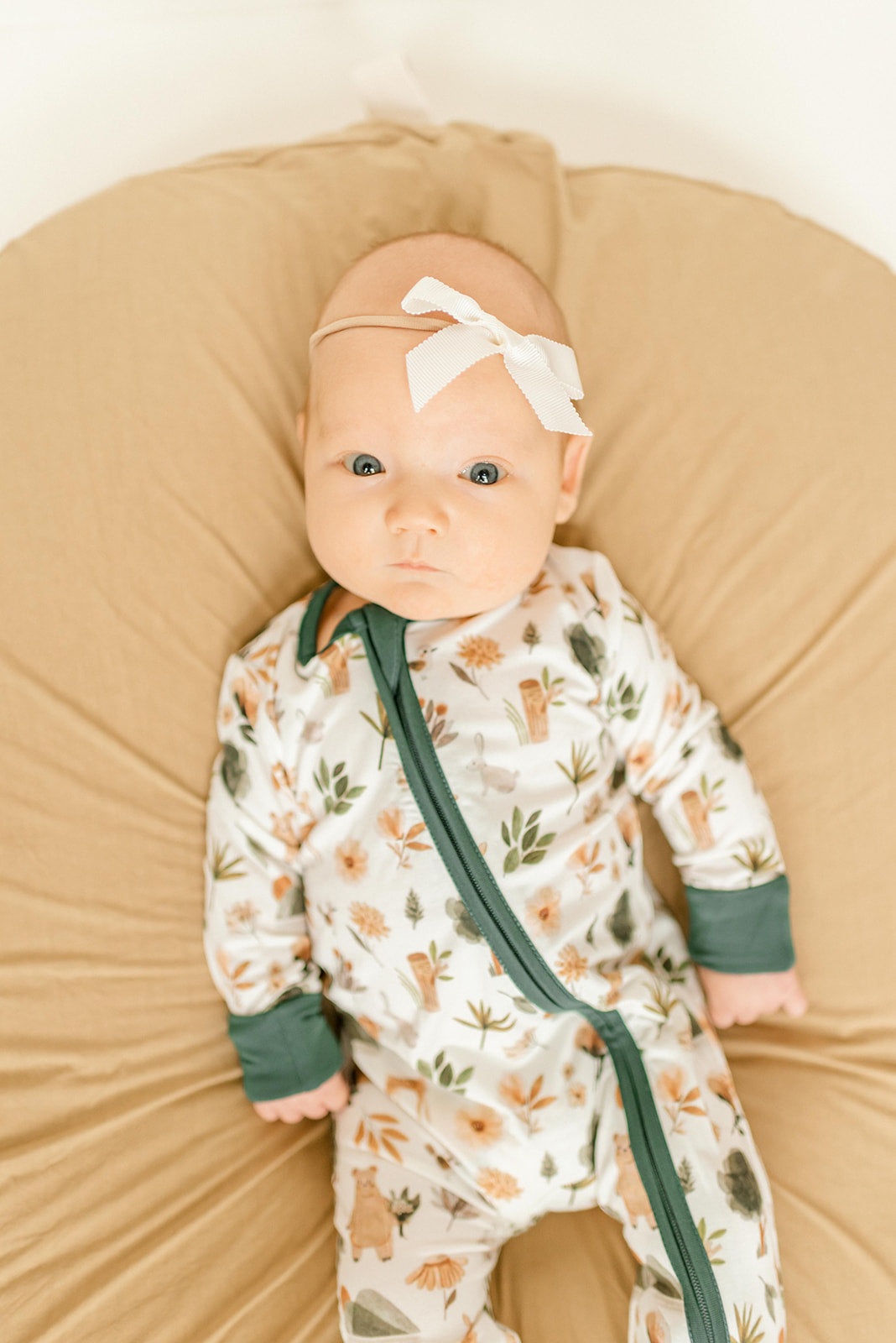 Forest Bamboo Convertible Jumpsuit (0-3 Months)