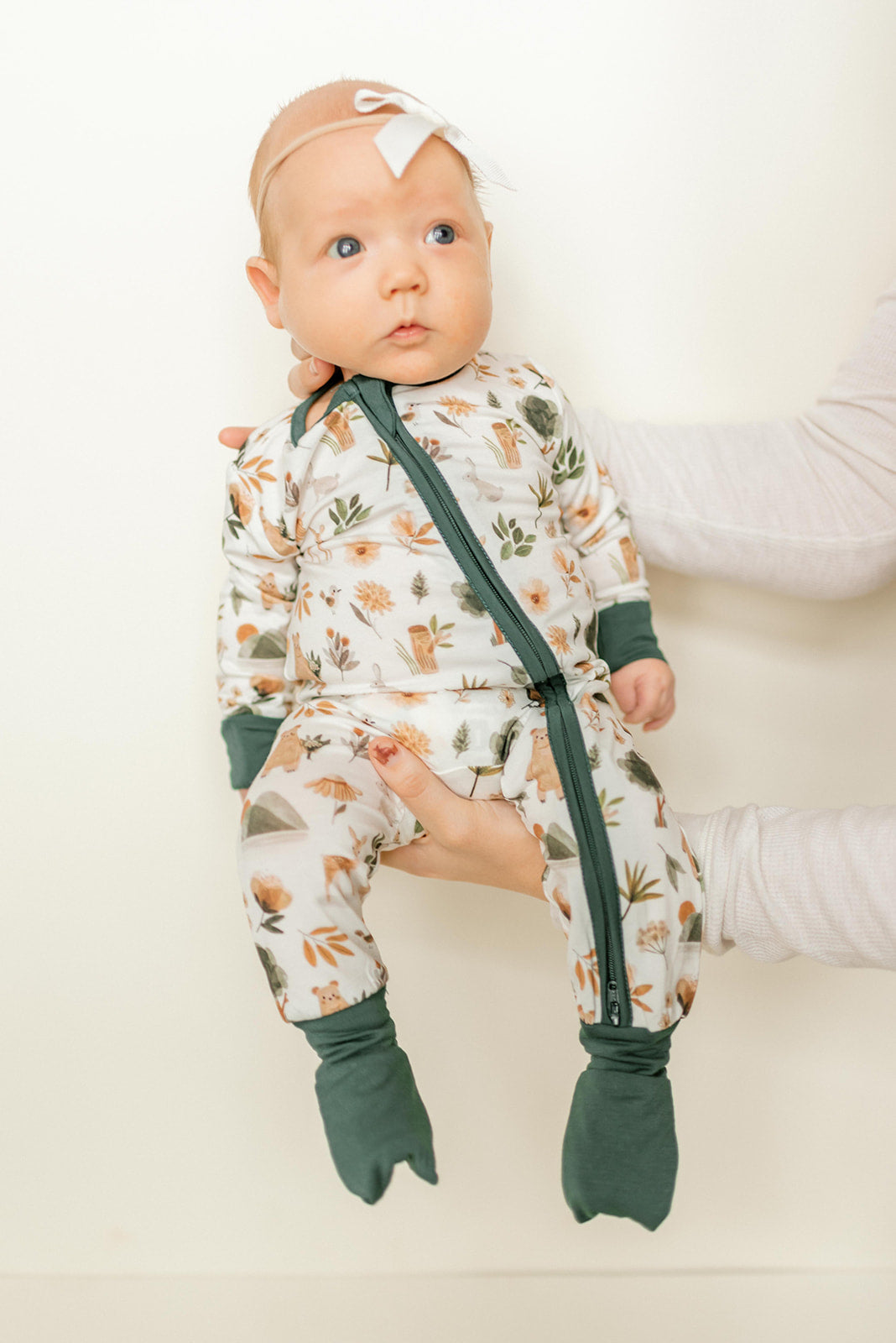 Forest Bamboo Convertible Jumpsuit (0-3 Months)