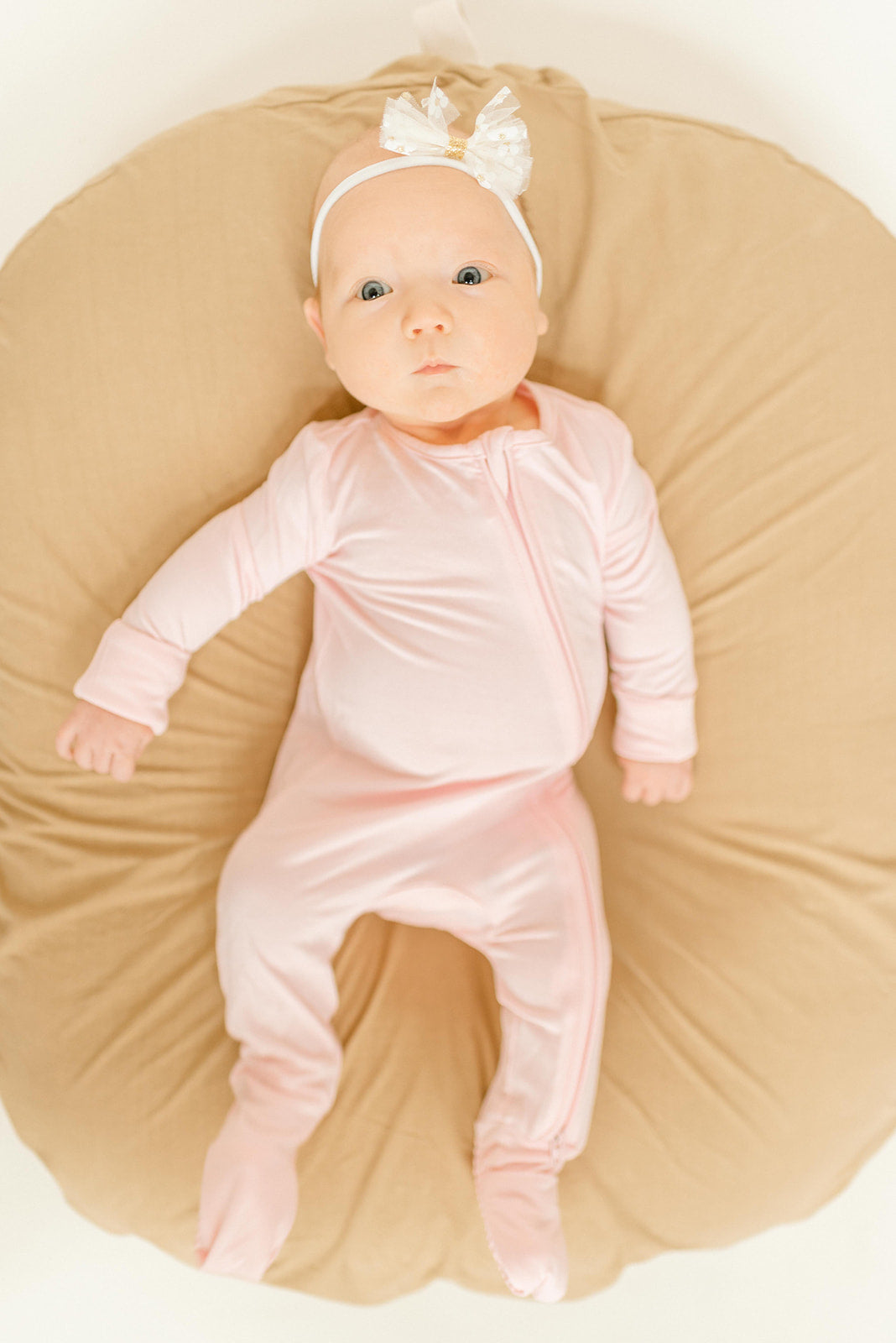 Baby Pink Bamboo Convertible Jumpsuit (0-3 Months)