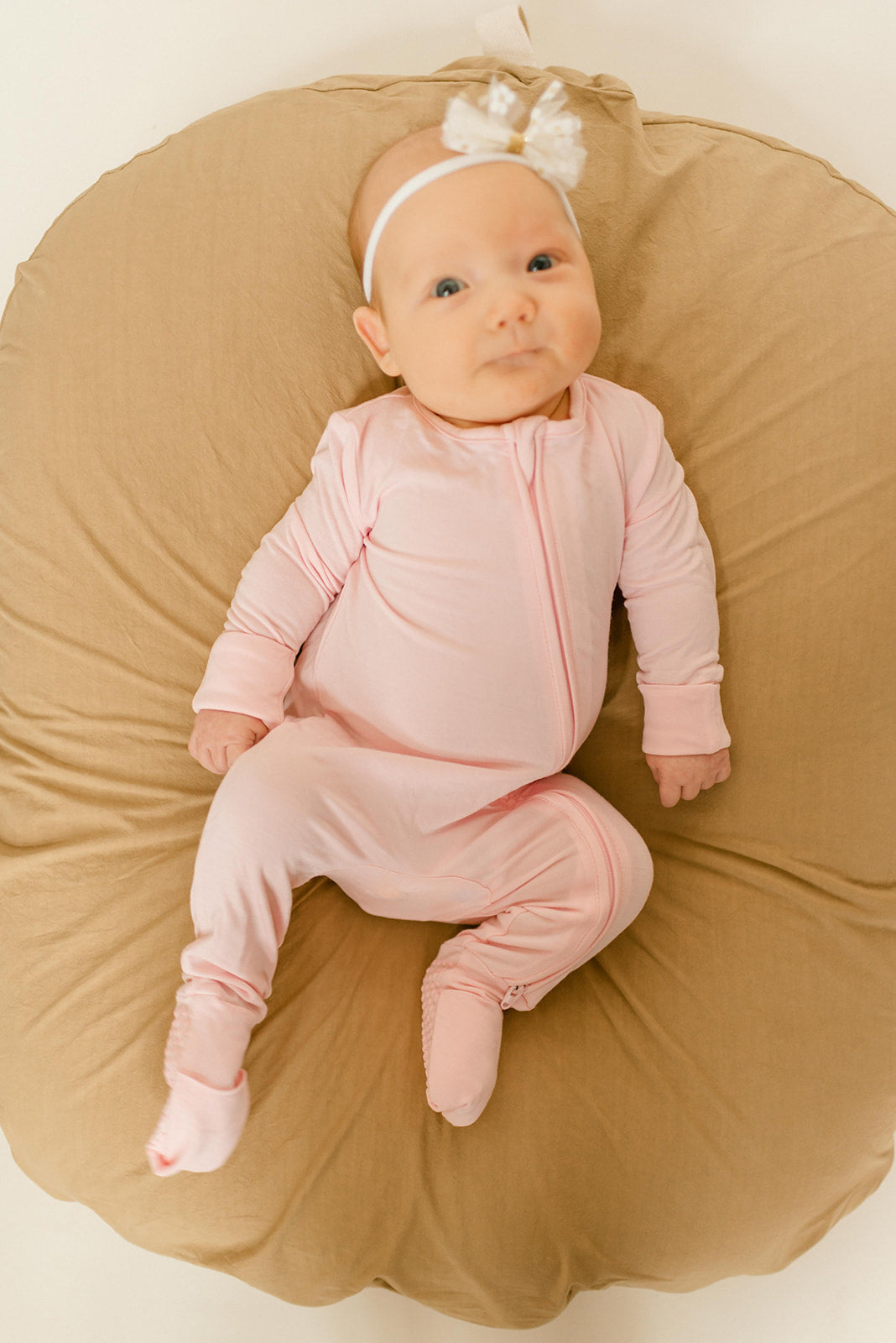 Baby Pink Bamboo Convertible Jumpsuit (0-3 Months)