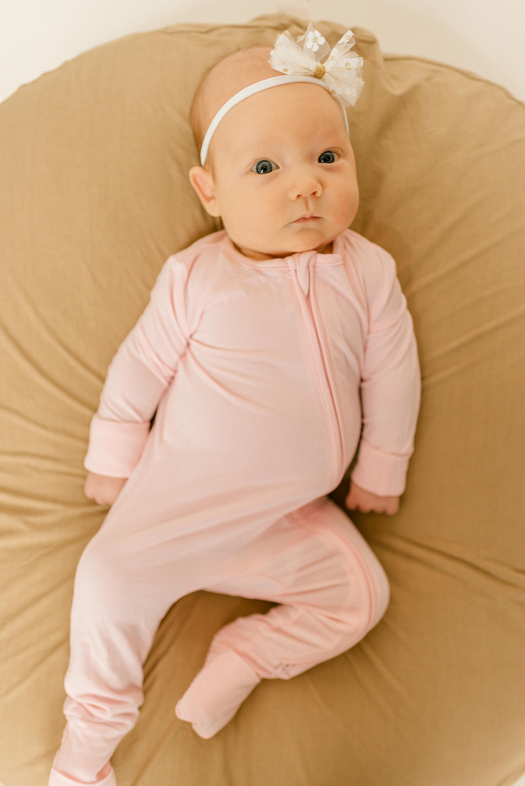 Baby Pink Bamboo Convertible Jumpsuit (0-3 Months)