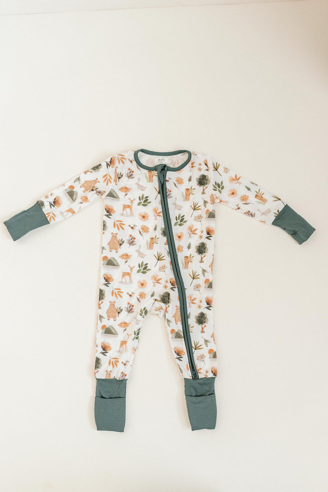 Forest Bamboo Convertible Jumpsuit (0-3 Months)