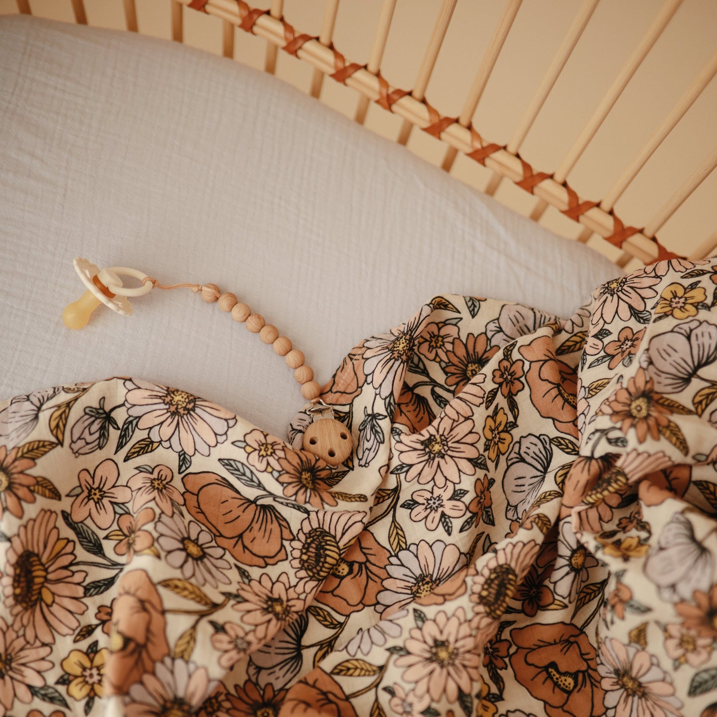 Organic Cotton Muslin Swaddle Blanket- Multiple Color Options