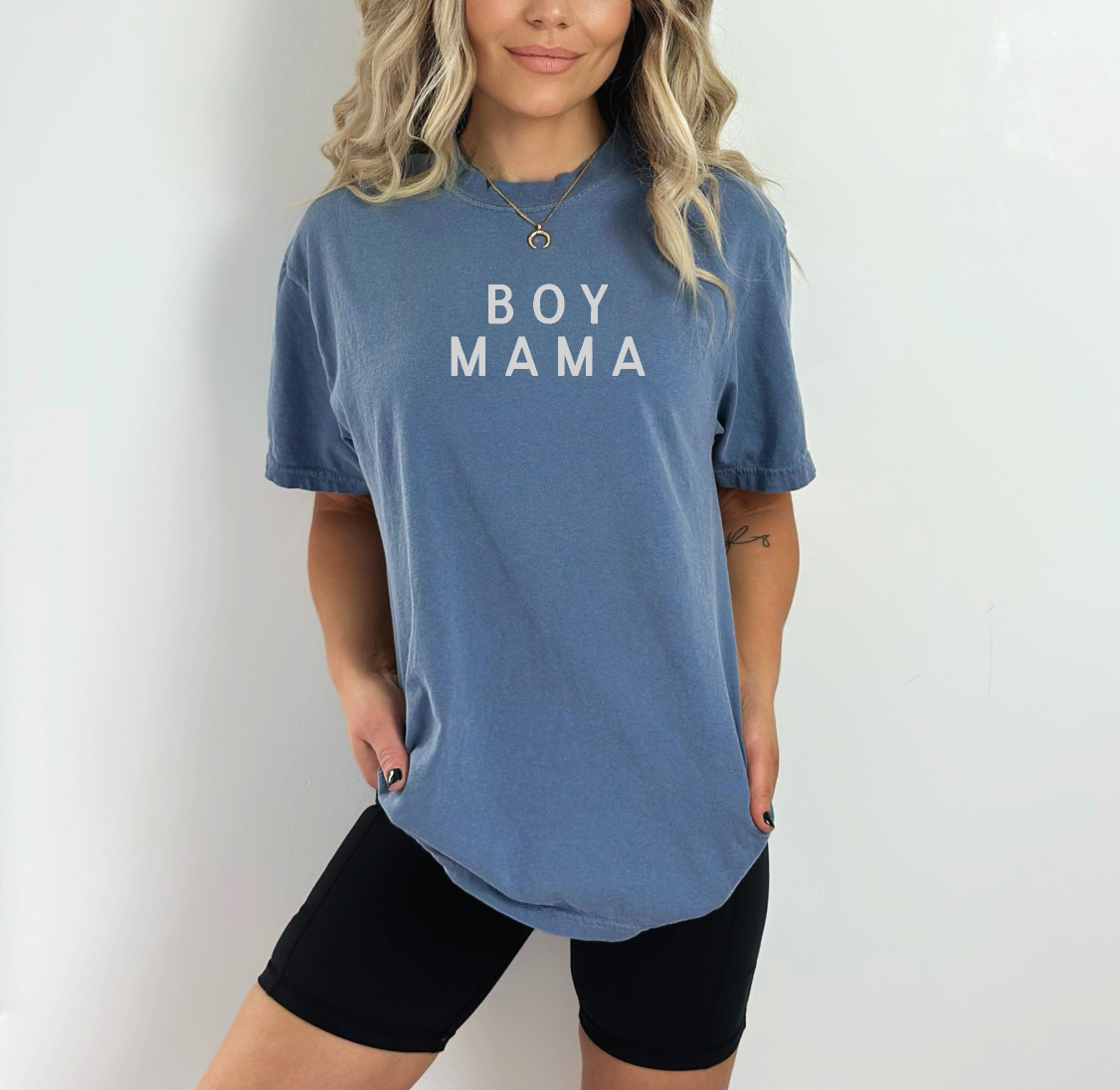 Boy Mama Minimal Tee-3 Colors