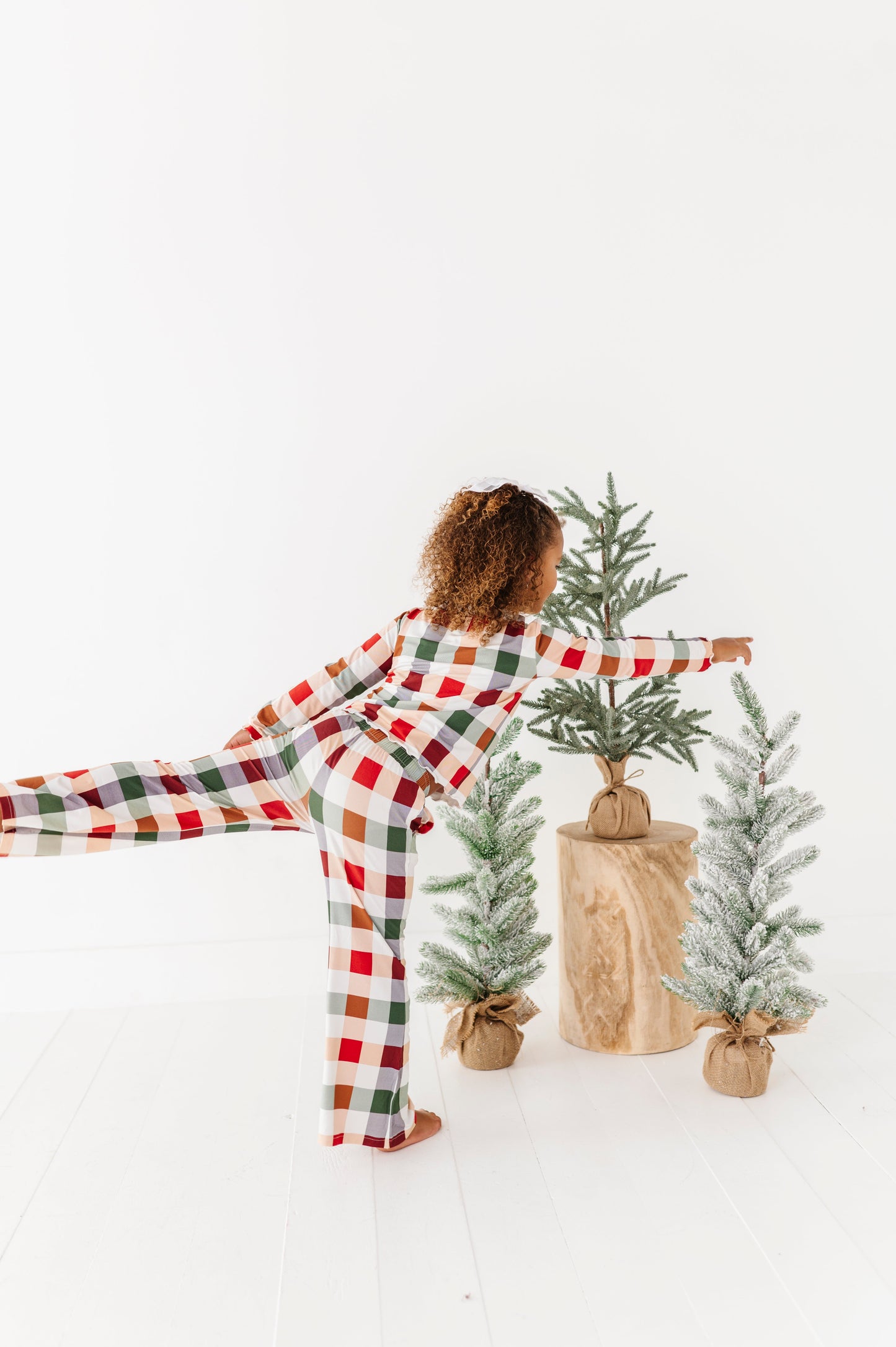 Holiday Plaid | GIRLS WIDE-LEG SET