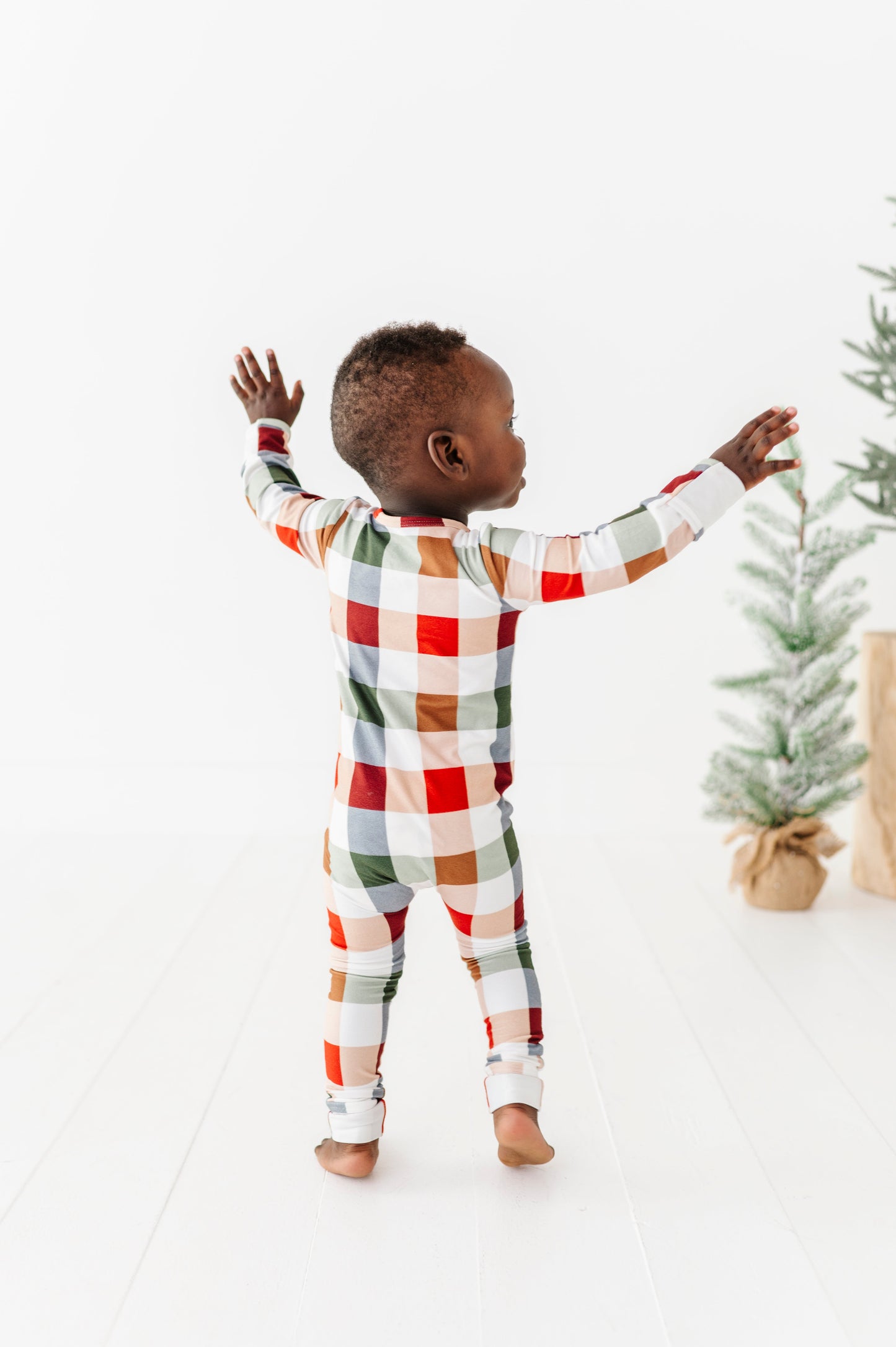 Holiday Plaid | ZIP ROMPER