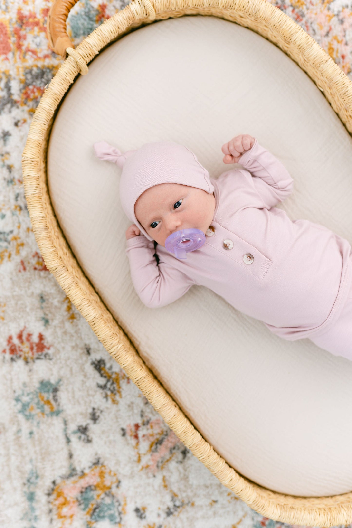Dusty Rose Baby Outfit Set with Hat/Headband Option (Newborn - 12 months)