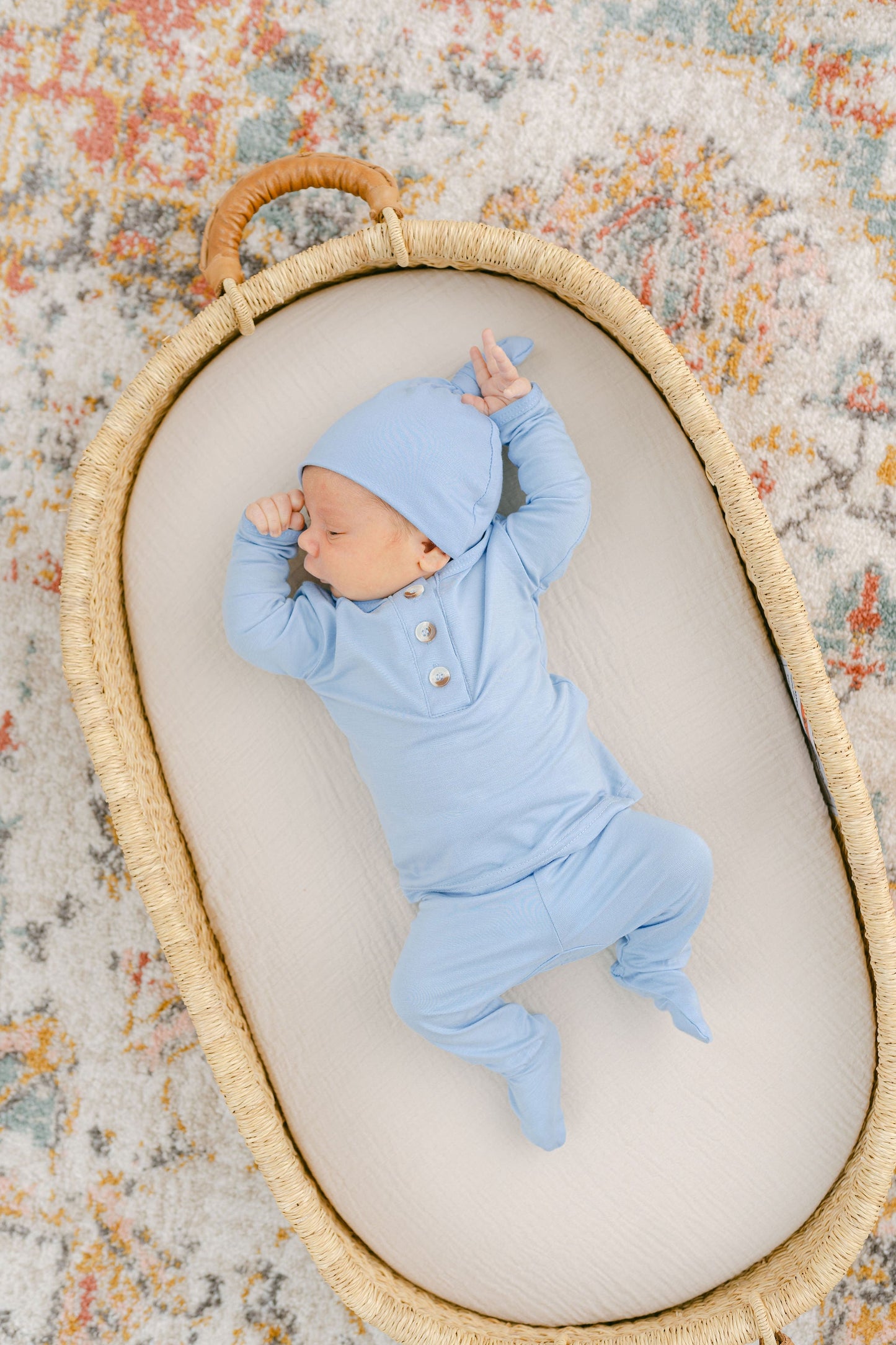 Baby Blue Baby Outfit With Hat Option