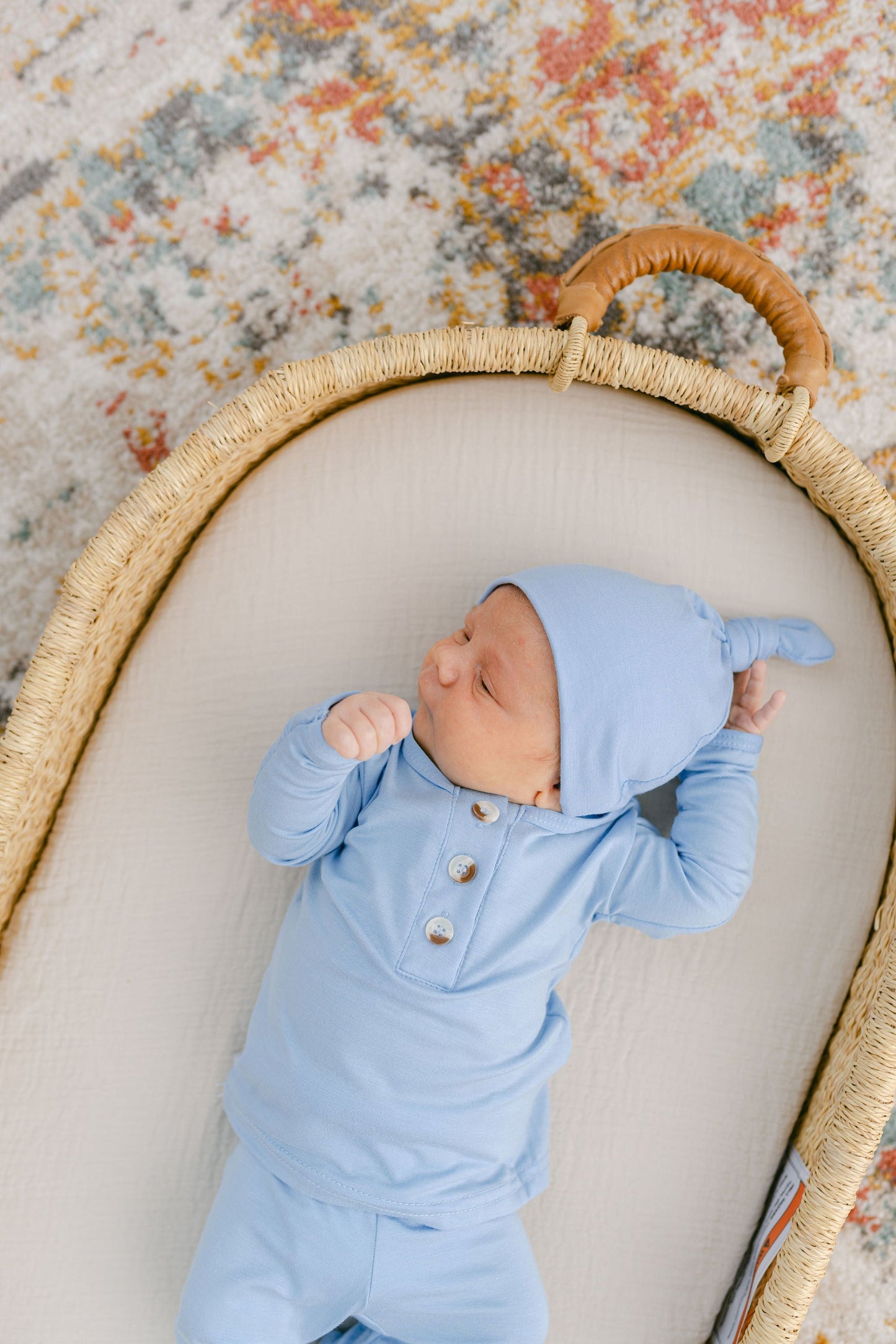 Baby Blue Baby Outfit With Hat Option