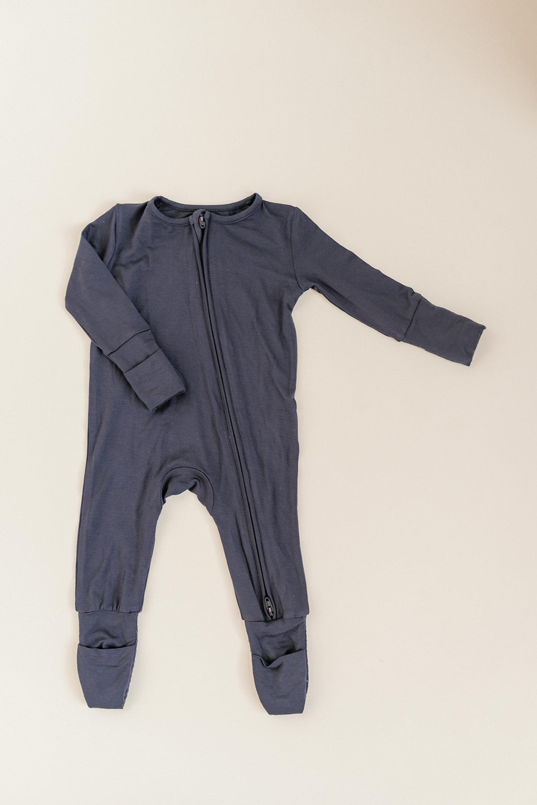 Navy Blue Bamboo Convertible Jumpsuit (0-3 Months)